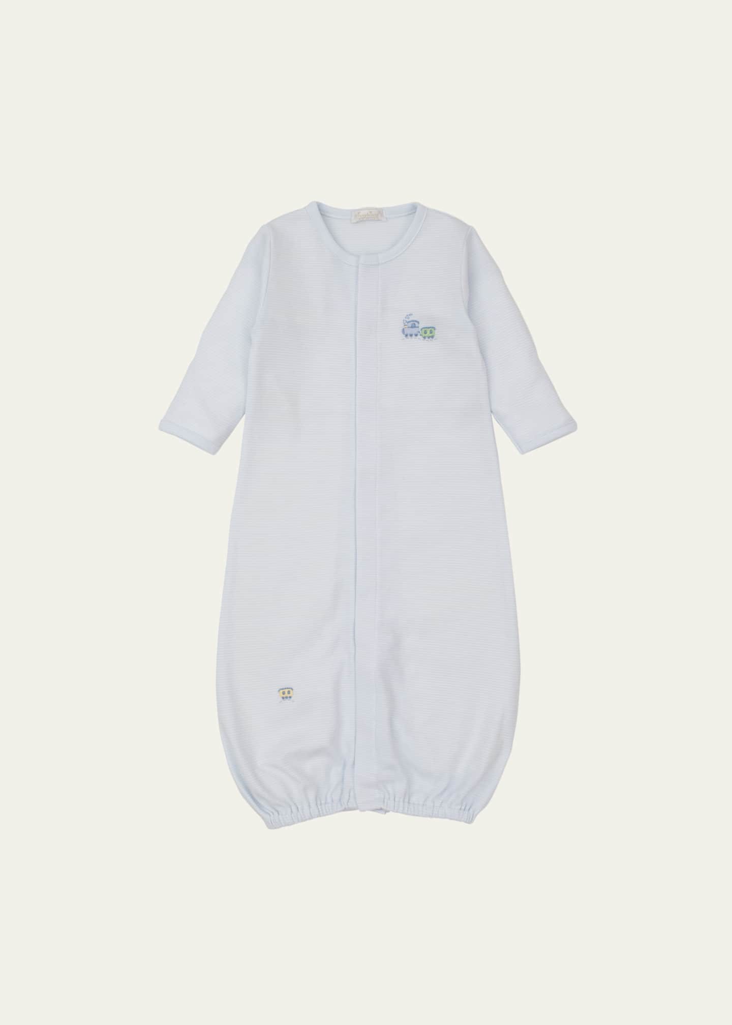 Kissy Kissy Kid's Striped Hand Embroidered Convertible Gown, Size