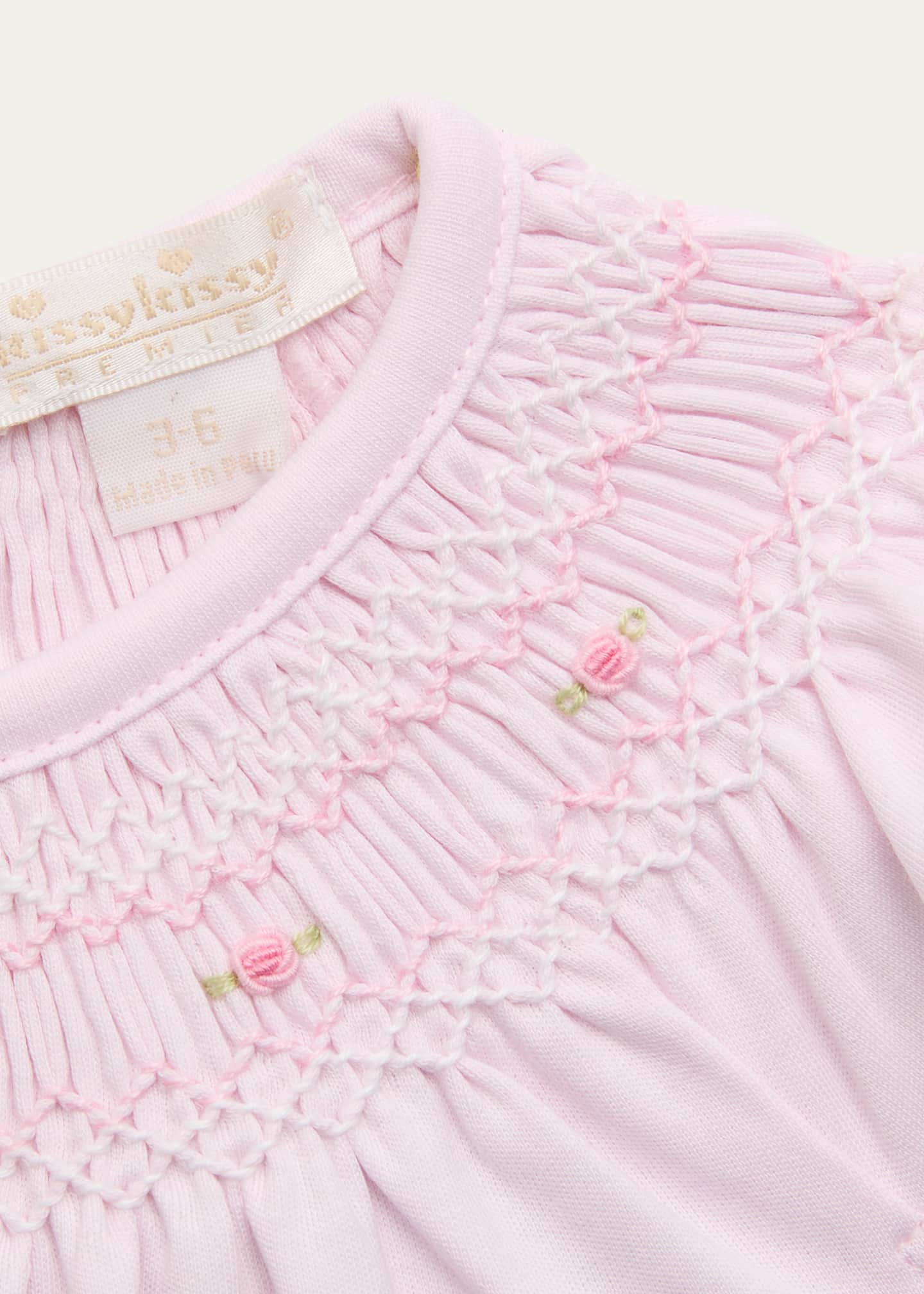 Kissy Kissy Girl's Hand Smocked Playsuit, Size Newborn9M Bergdorf