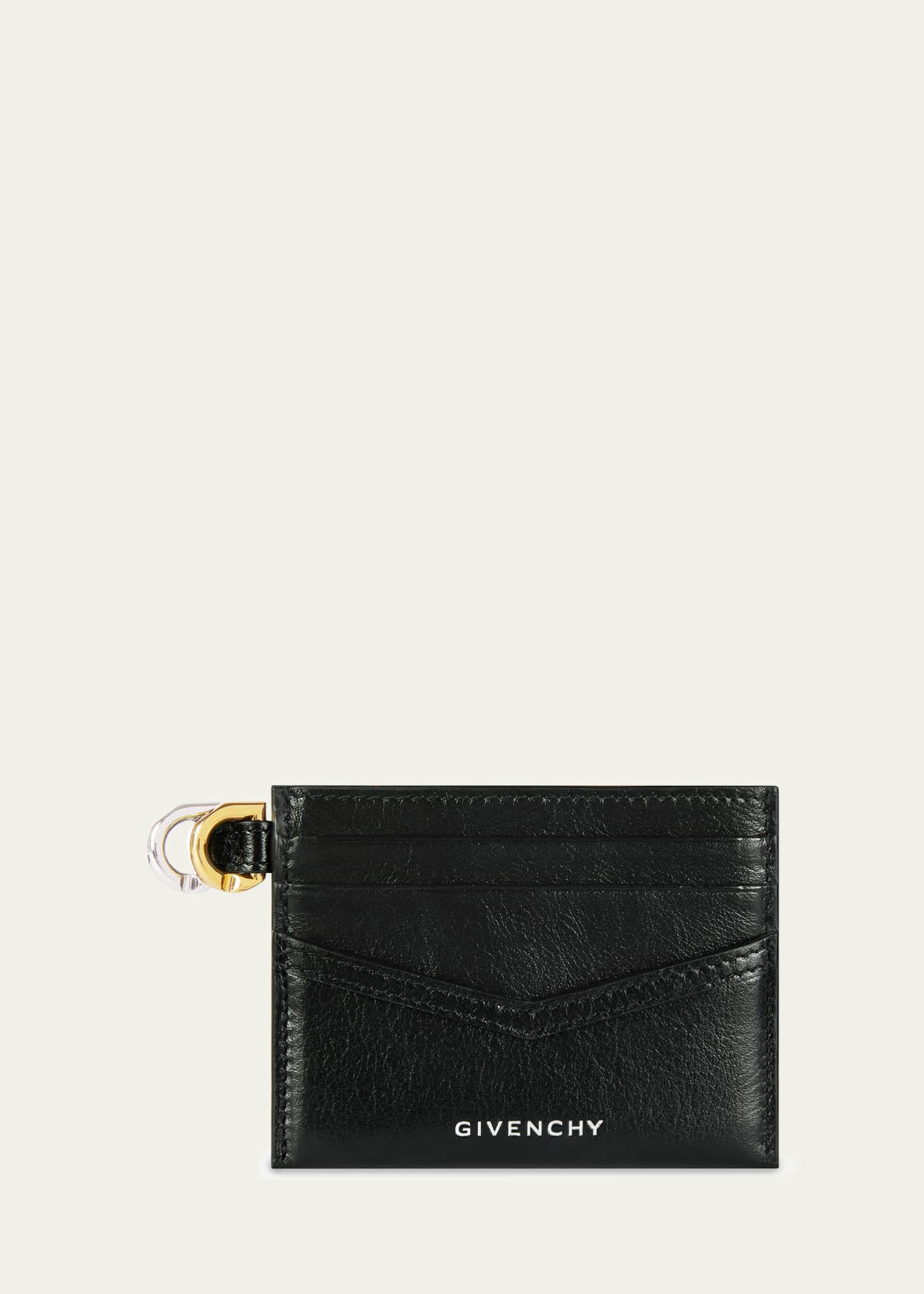 Givenchy Voyou Cardholder in Tumbled Leather Image 3 of 3