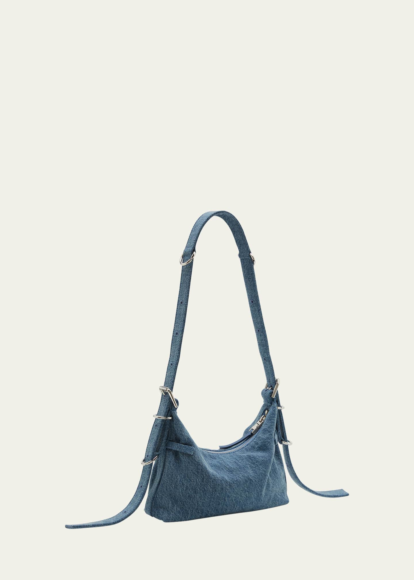 Givenchy Blue Mini Voyou Denim Shoulder Bag