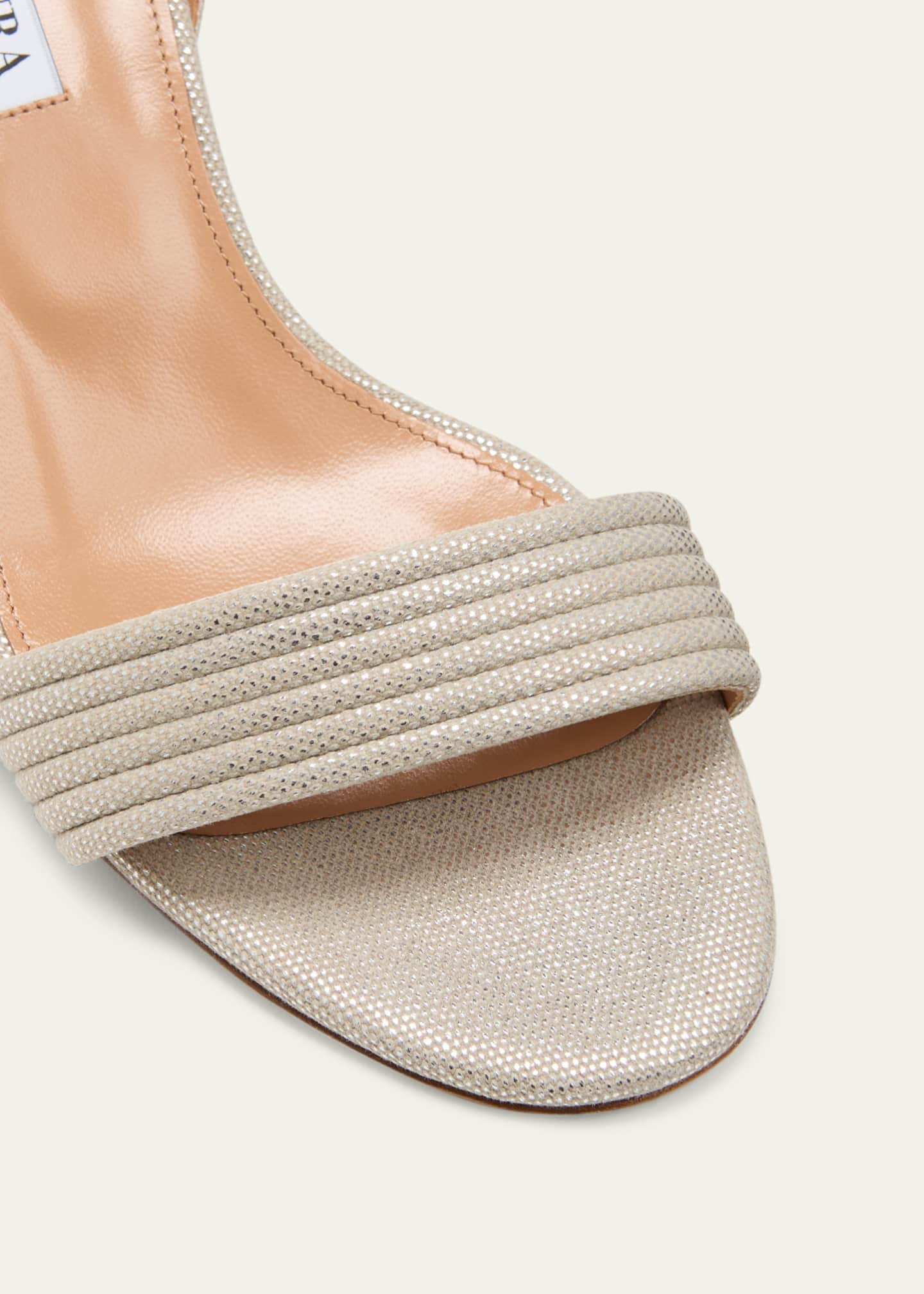 Aquazzura Sundance Raffia Ankle Strap Sandals Bergdorf Goodman