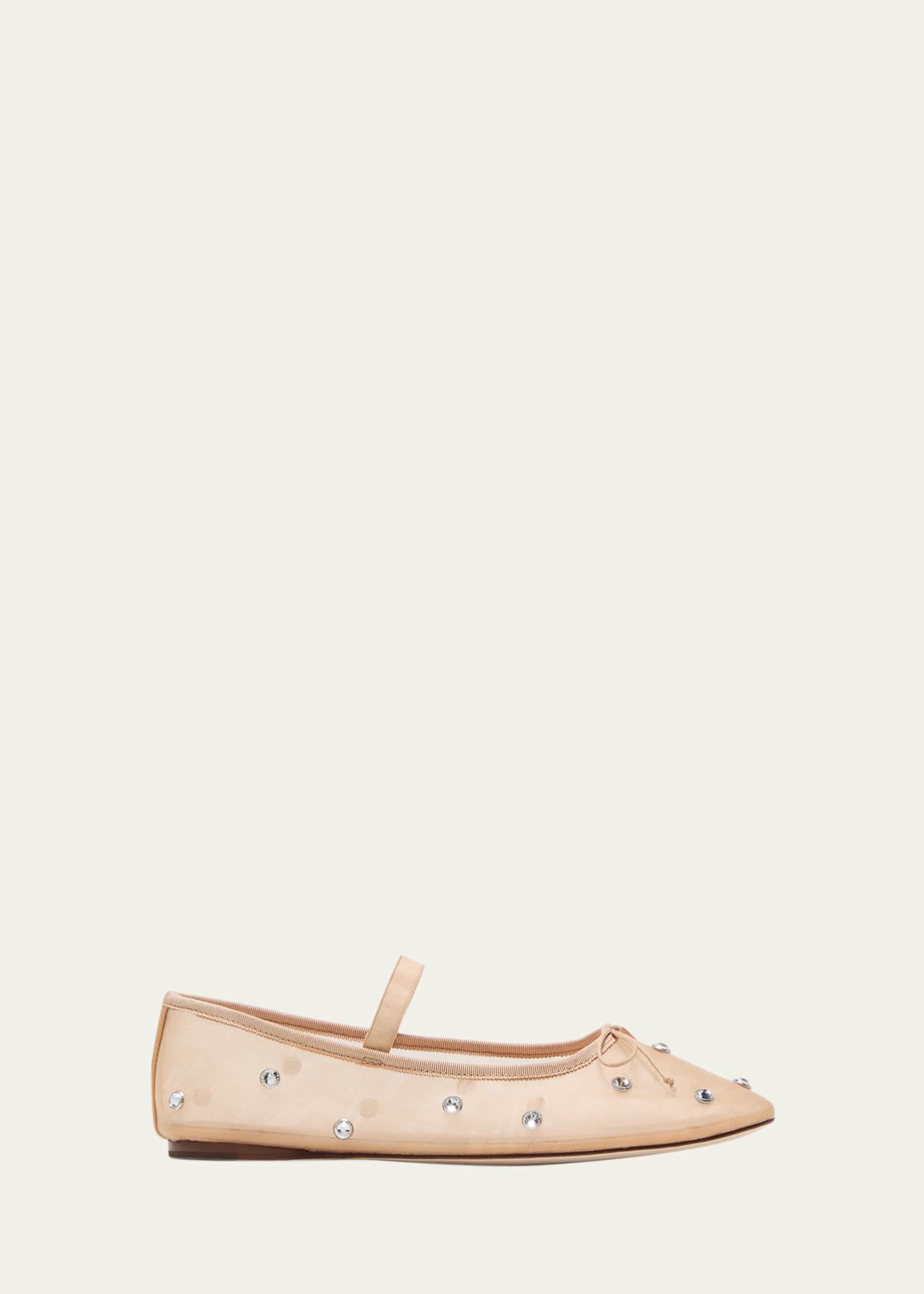 Loeffler Randall Leonie Crystal Mesh Ballerina Flats Bergdorf Goodman