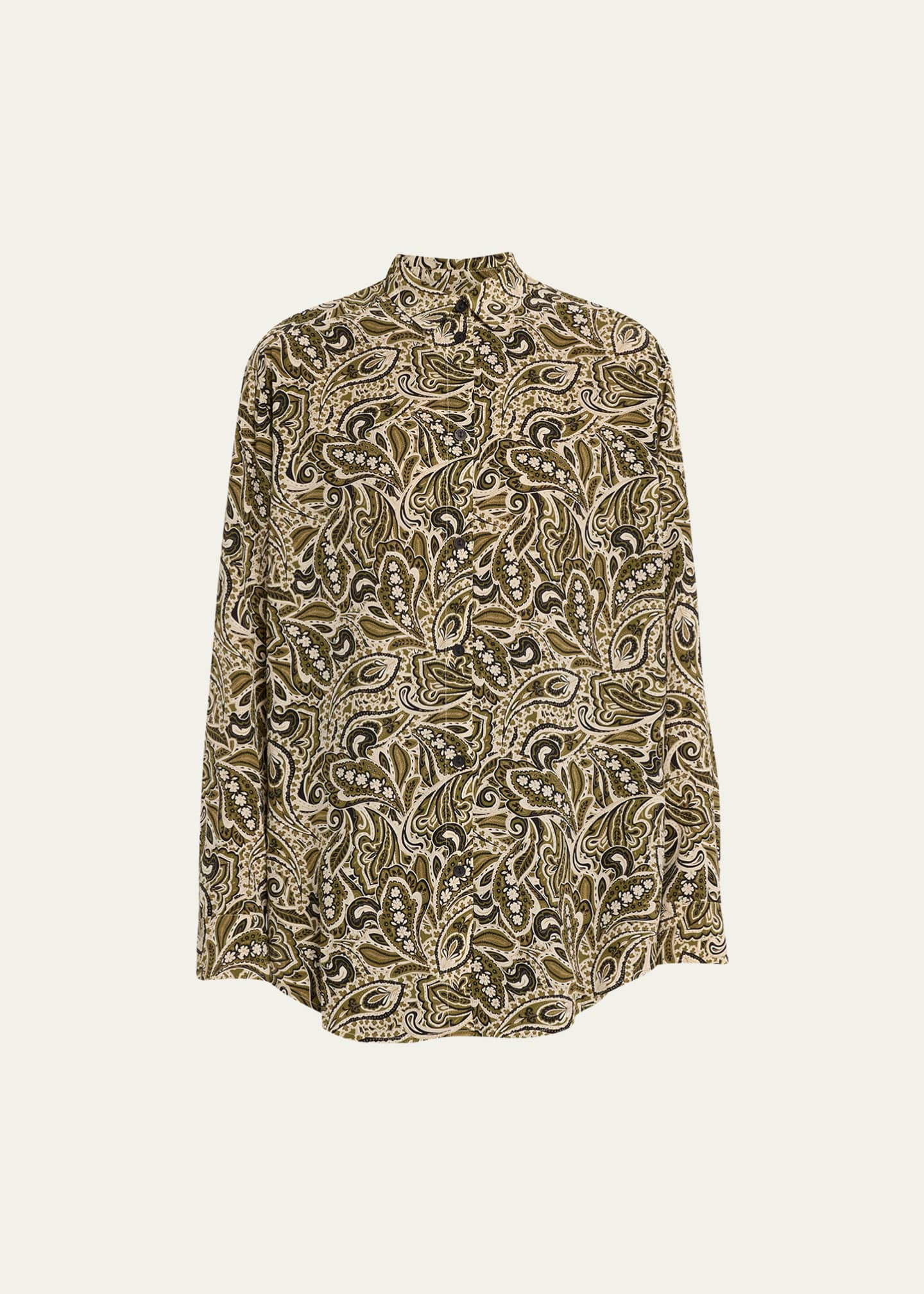 Matteau Paisley-Print Long-Sleeve Silk Shirt - Bergdorf Goodman