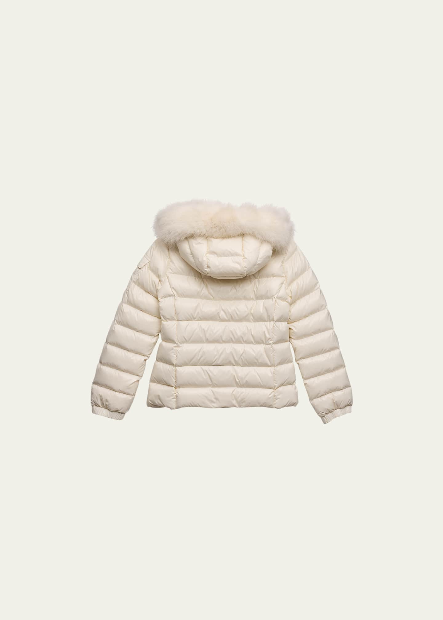 Moncler Kids Bady Faux Fur Quilted Jacket, Size 8-14 Image 2 of 3