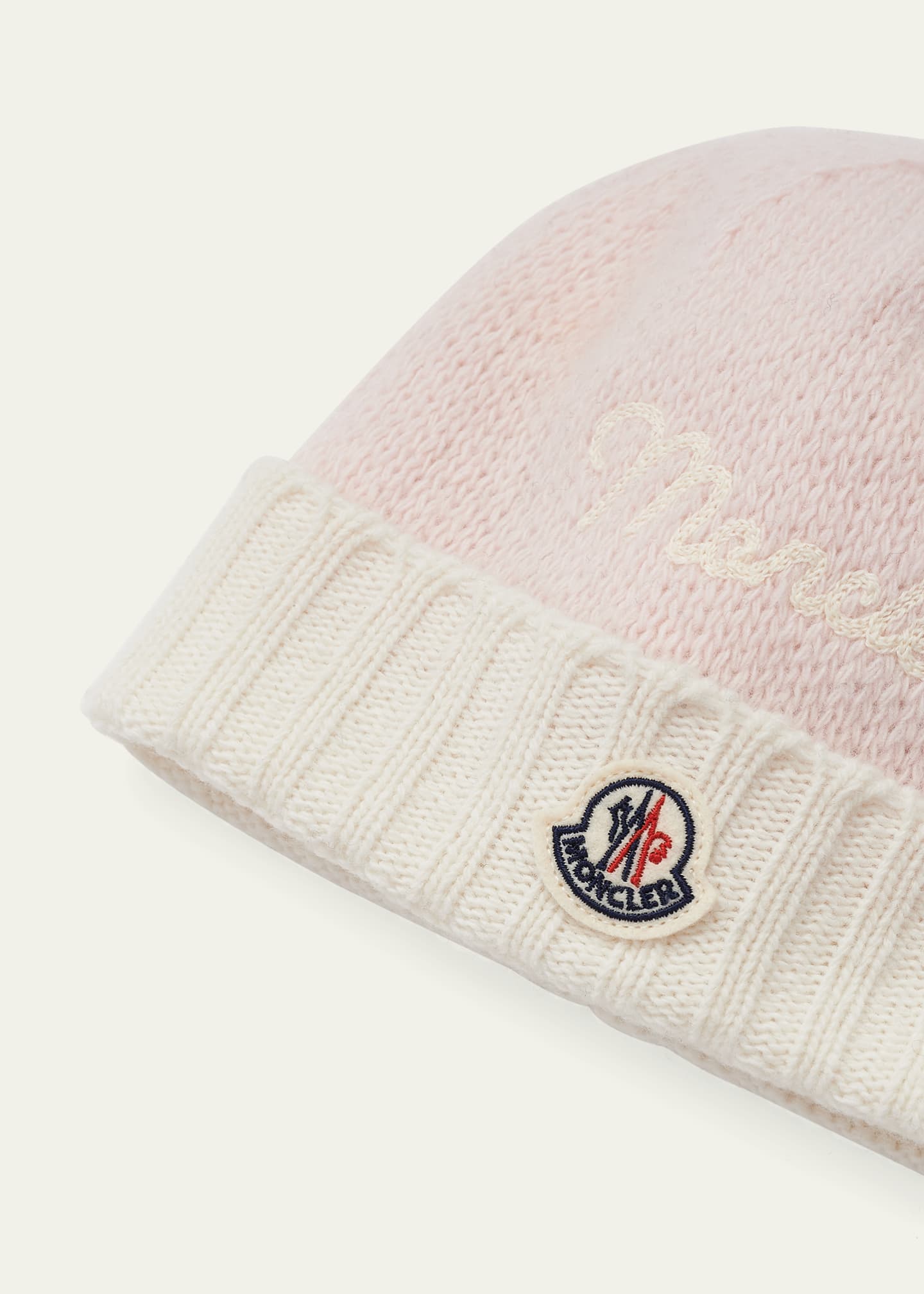 Moncler outlet beanie white