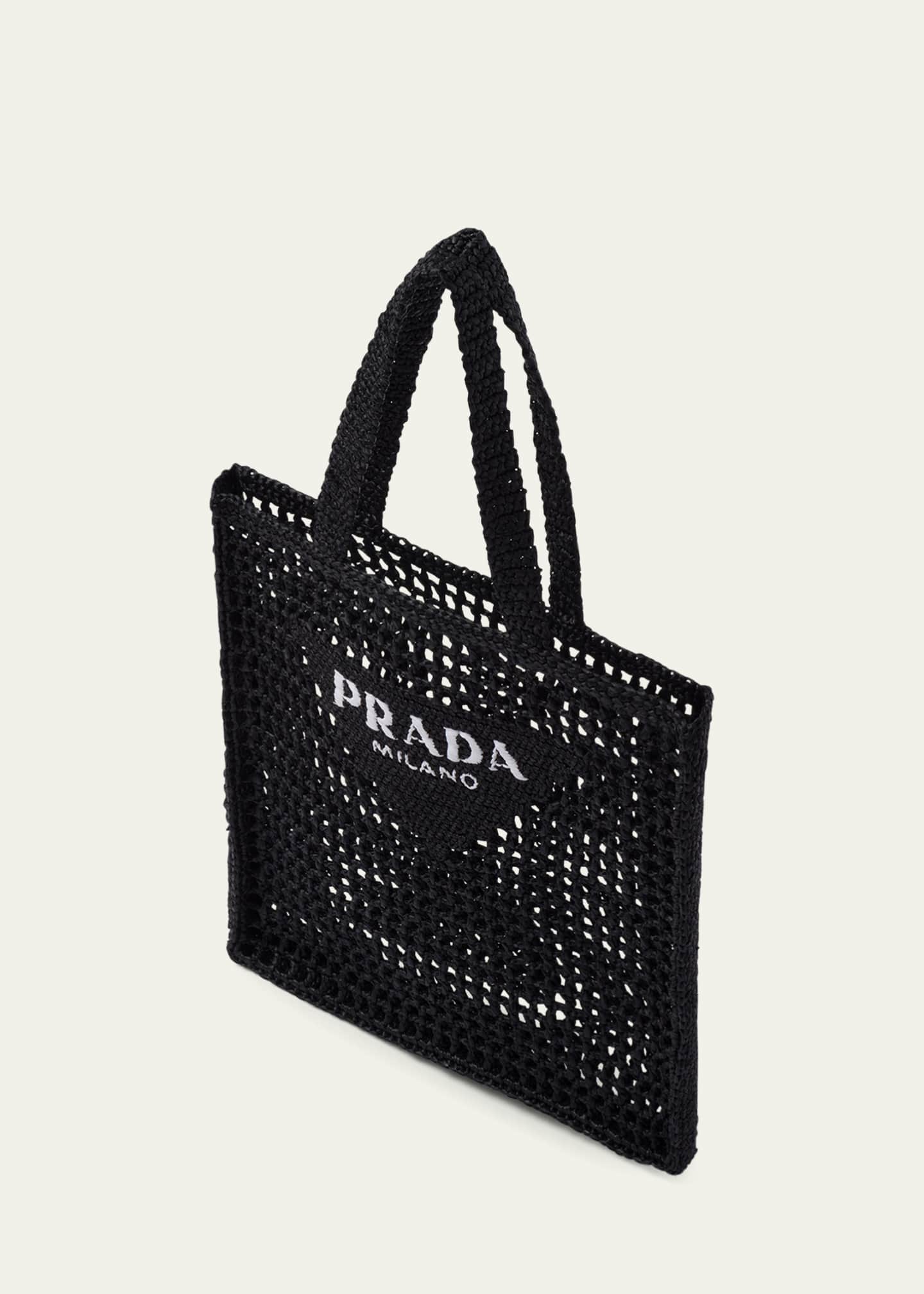 Prada raffia bucket clearance bag