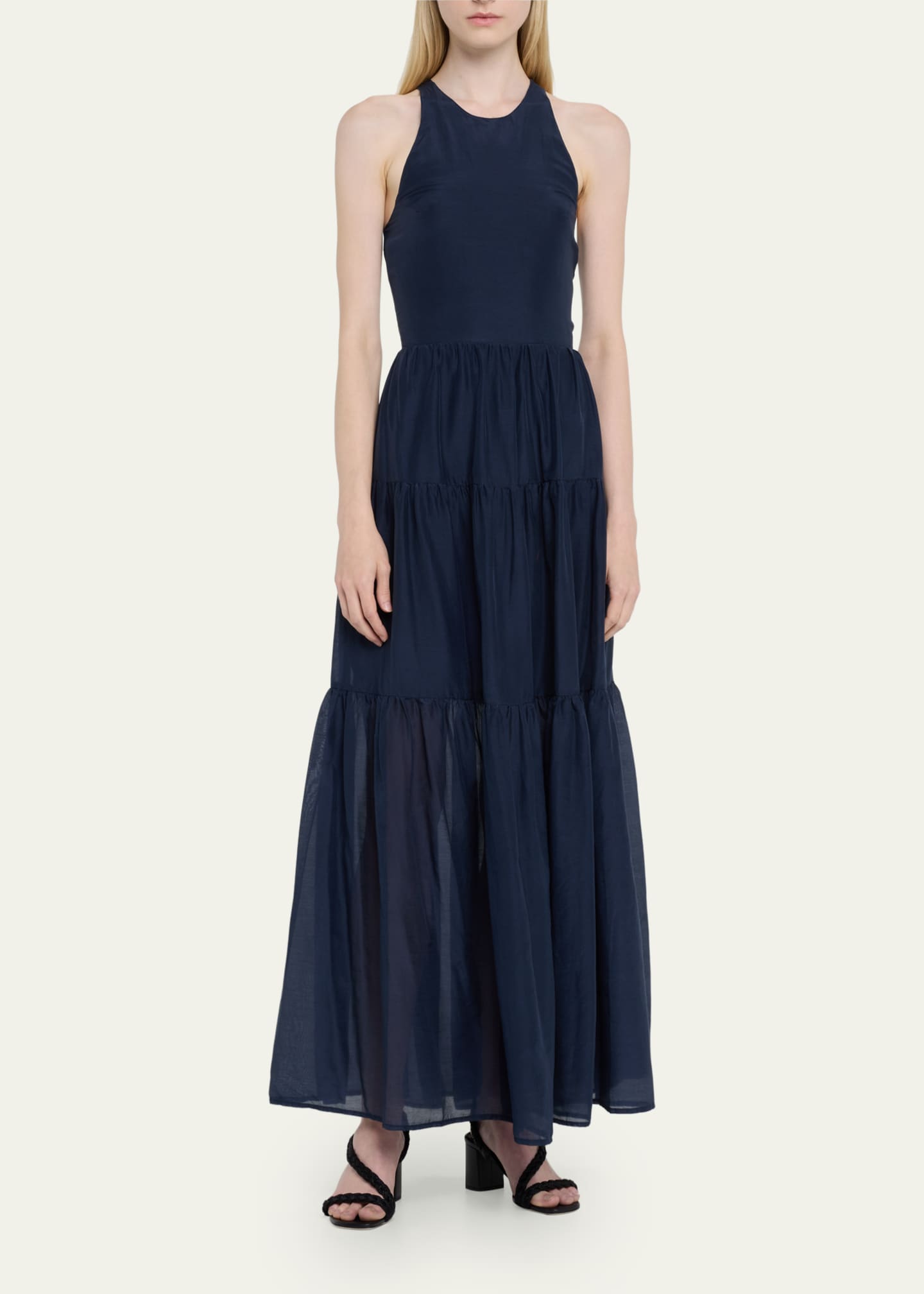 BIRD & KNOLL Emmeline Tiered Maxi Dress Bergdorf Goodman