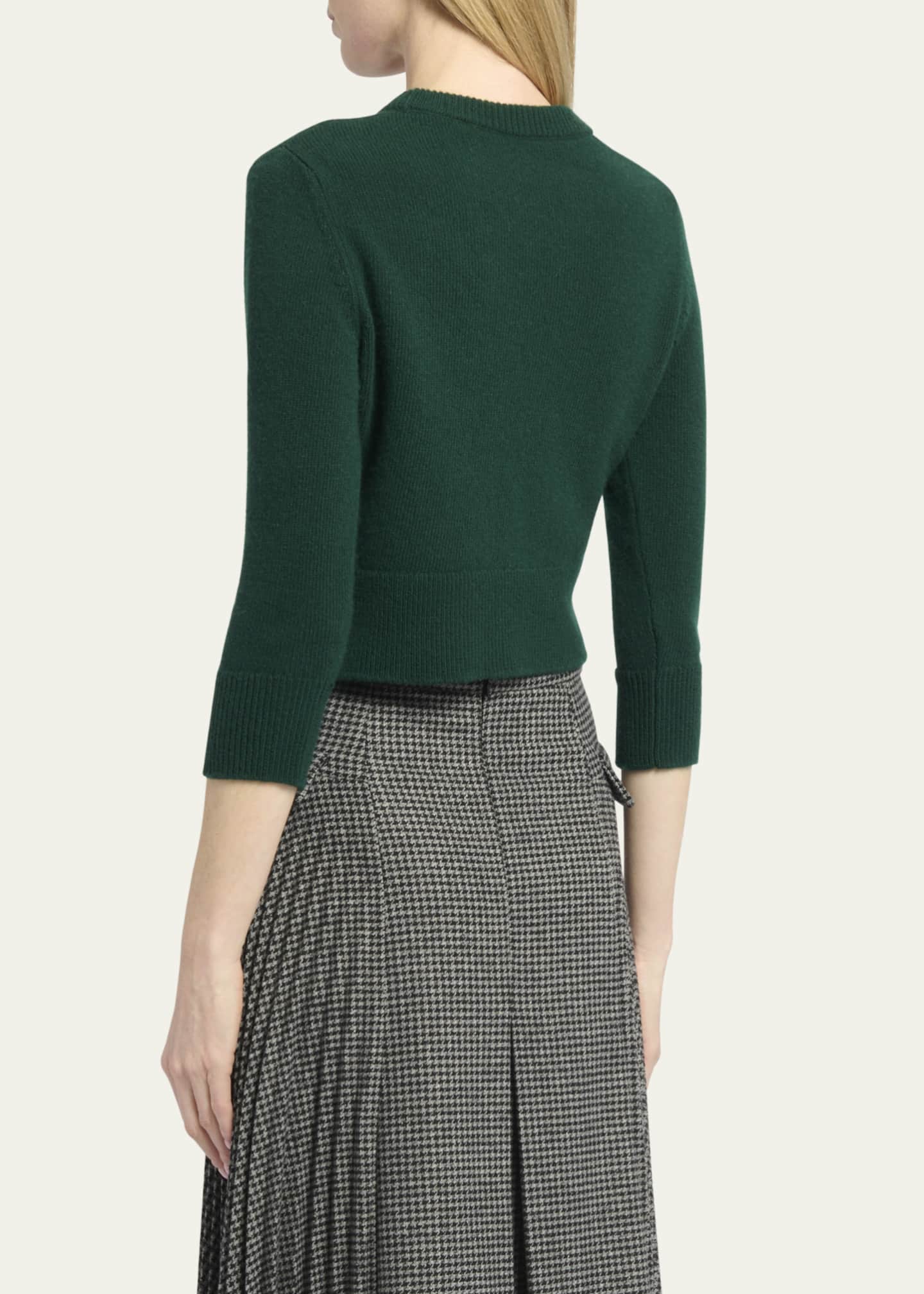 Erdem Wool Knit Jumper with Draped Front Detail Bergdorf Goodman