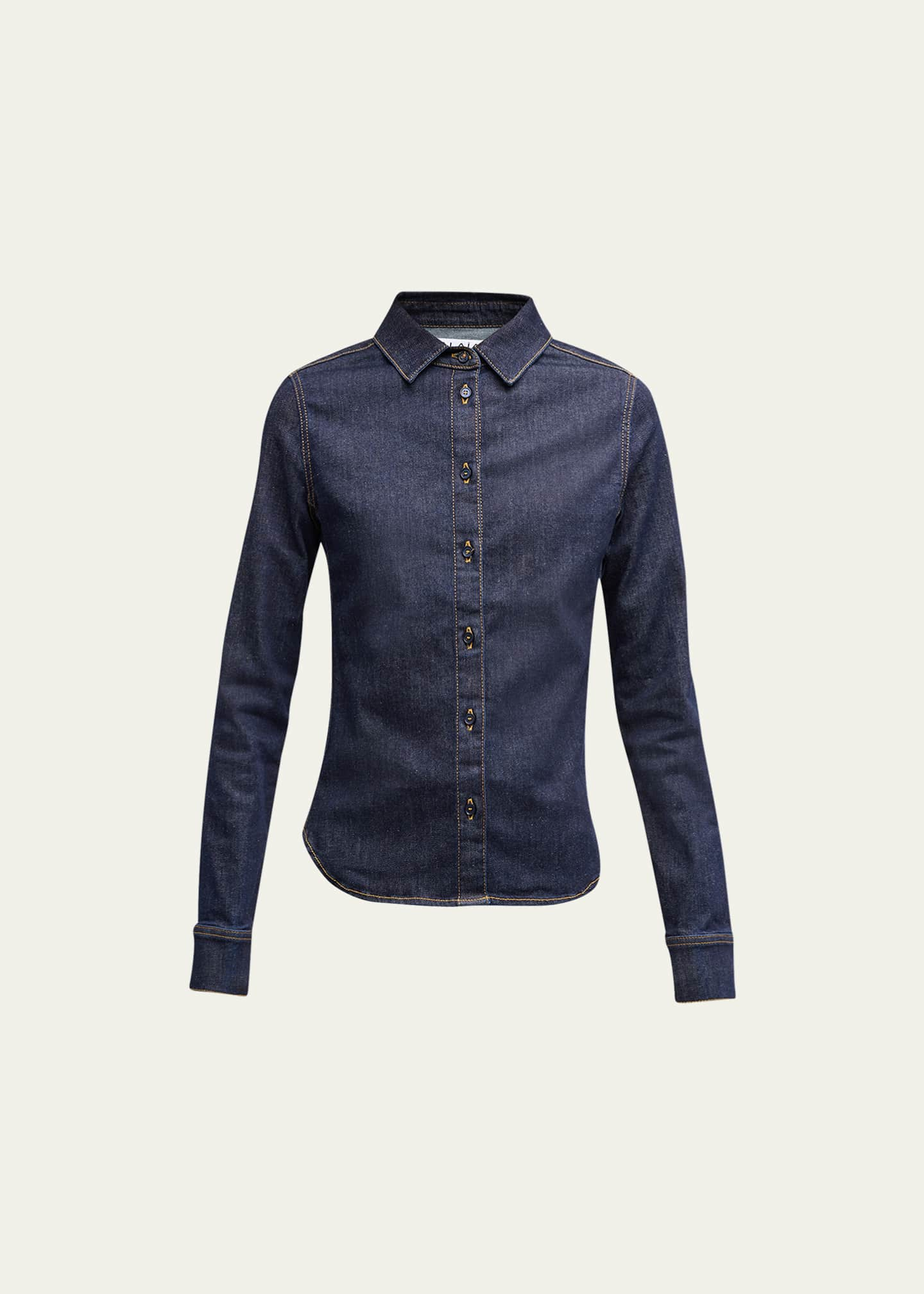 ALAÏA, Blue Women's Denim Shirt