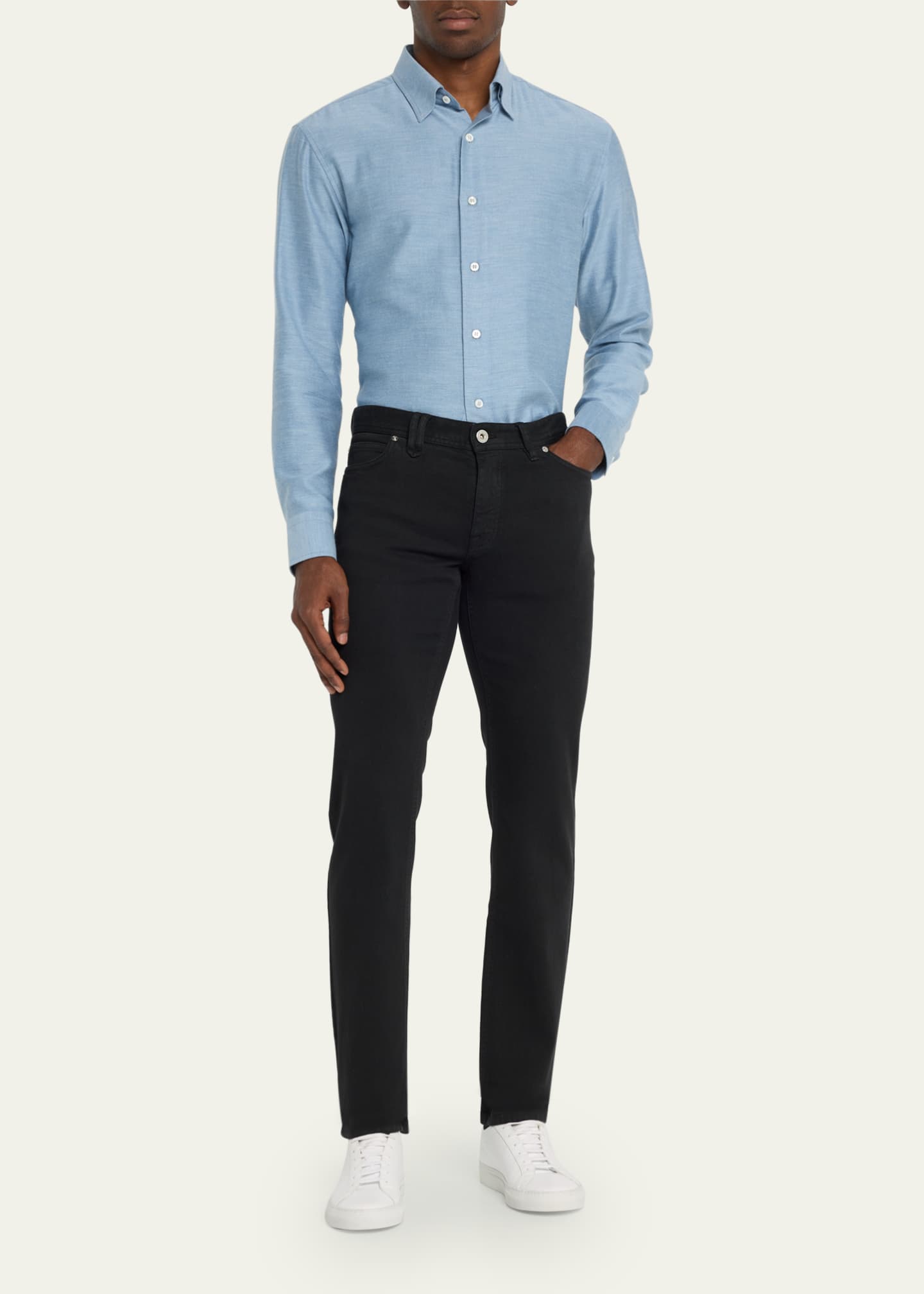 Brioni Men's Slim 5-Pocket Jeans Image 2 of 5