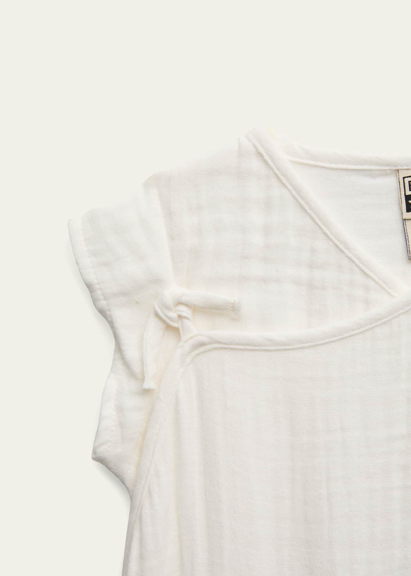 Bonton Girl's Cotton Kimono Bodysuit, Size 6M3 Bergdorf Goodman