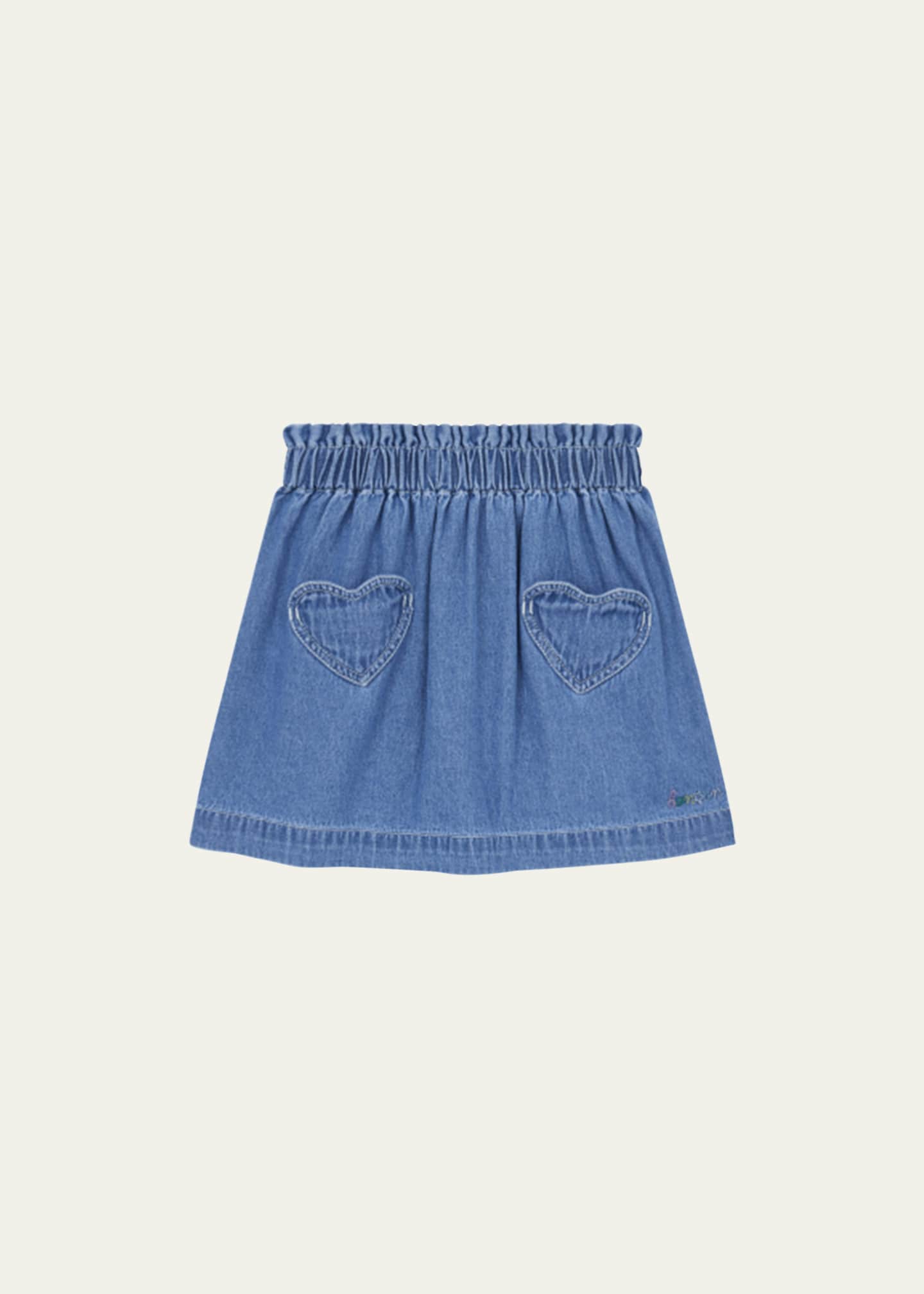 Bonton Girl's Douchka Short Denim Skirt, Size 4-12 - Bergdorf Goodman