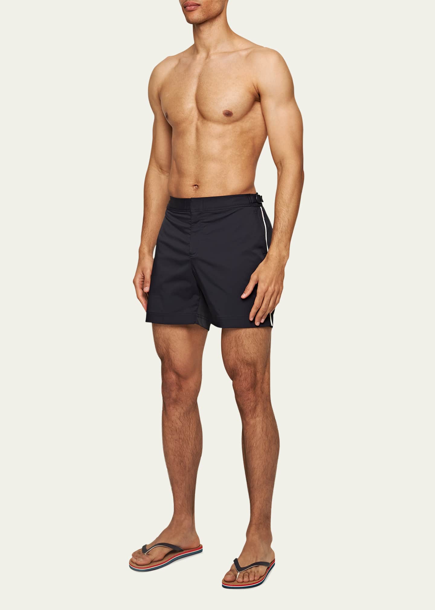 Orlebar Brown Men's Bulldog Piped Nylon Swim Shorts Image 4 of 5