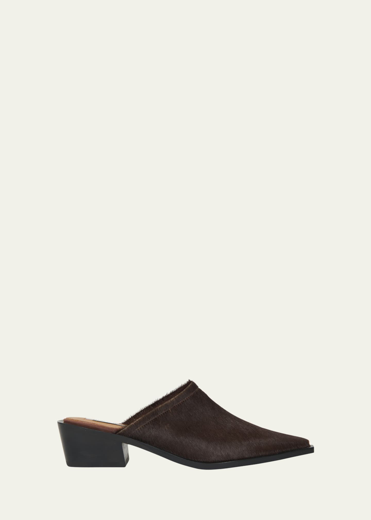 Calf hair mule store