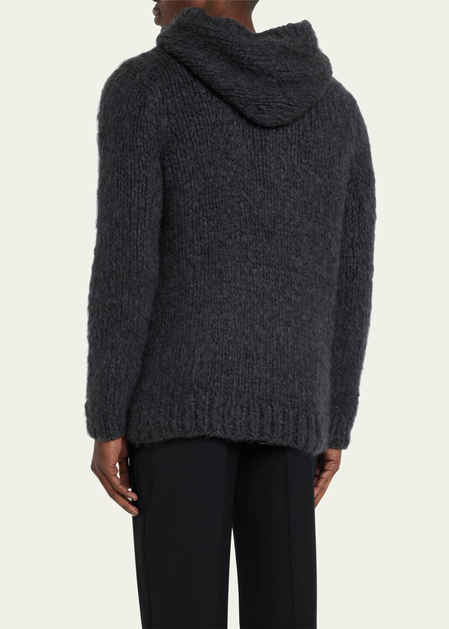 Gabriela Hearst Men's Carlton Cashmere Hoodie Image 3 of 5