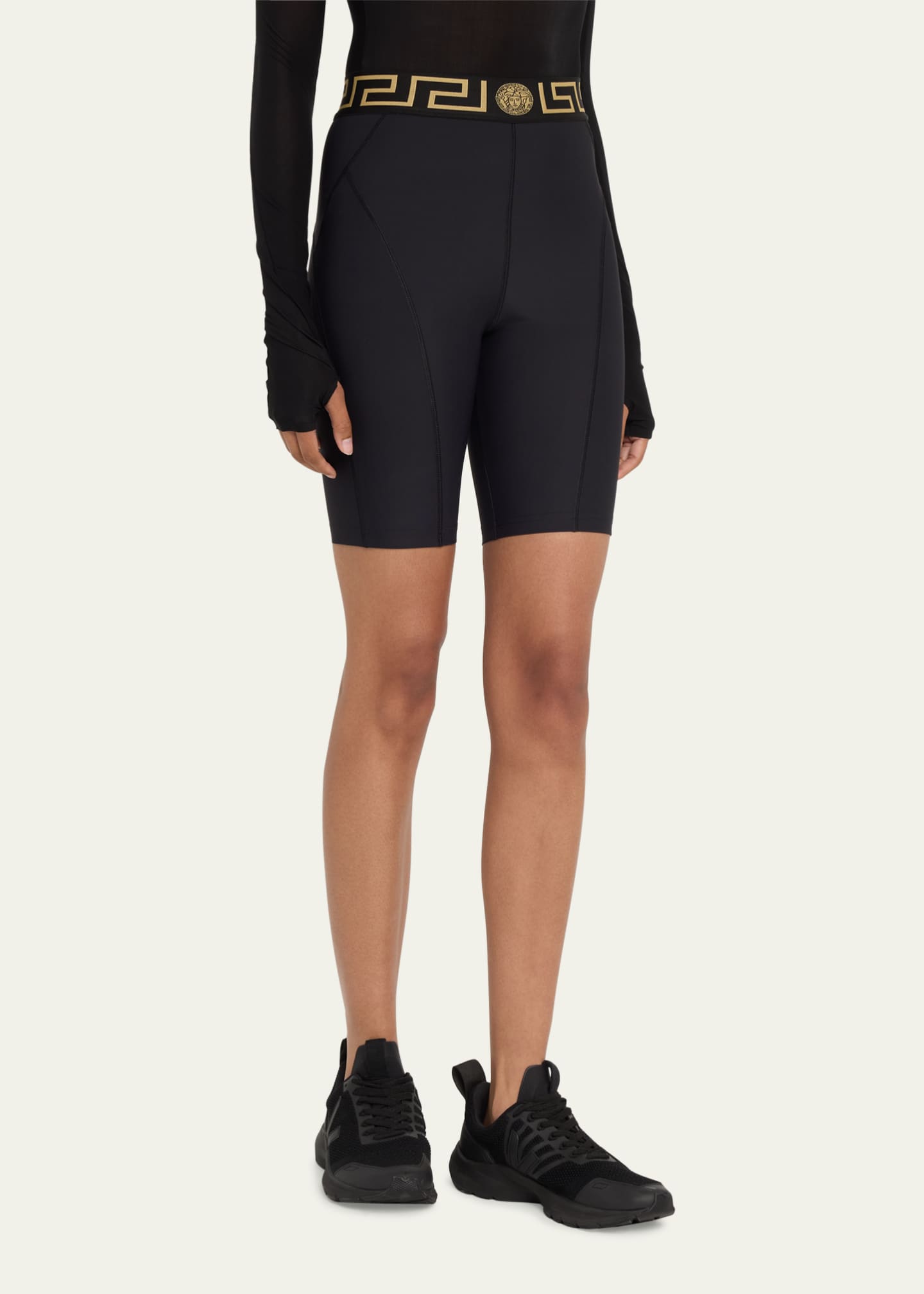 Versace Greca Bike Shorts - Bergdorf Goodman