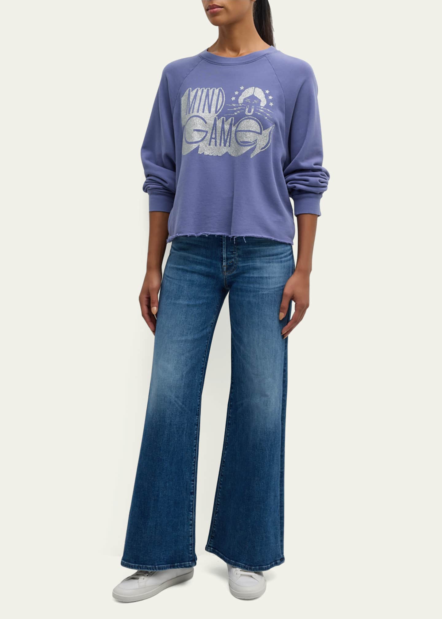 MOTHER The Boost Crop Cut-Off Tee Image 2 of 5
