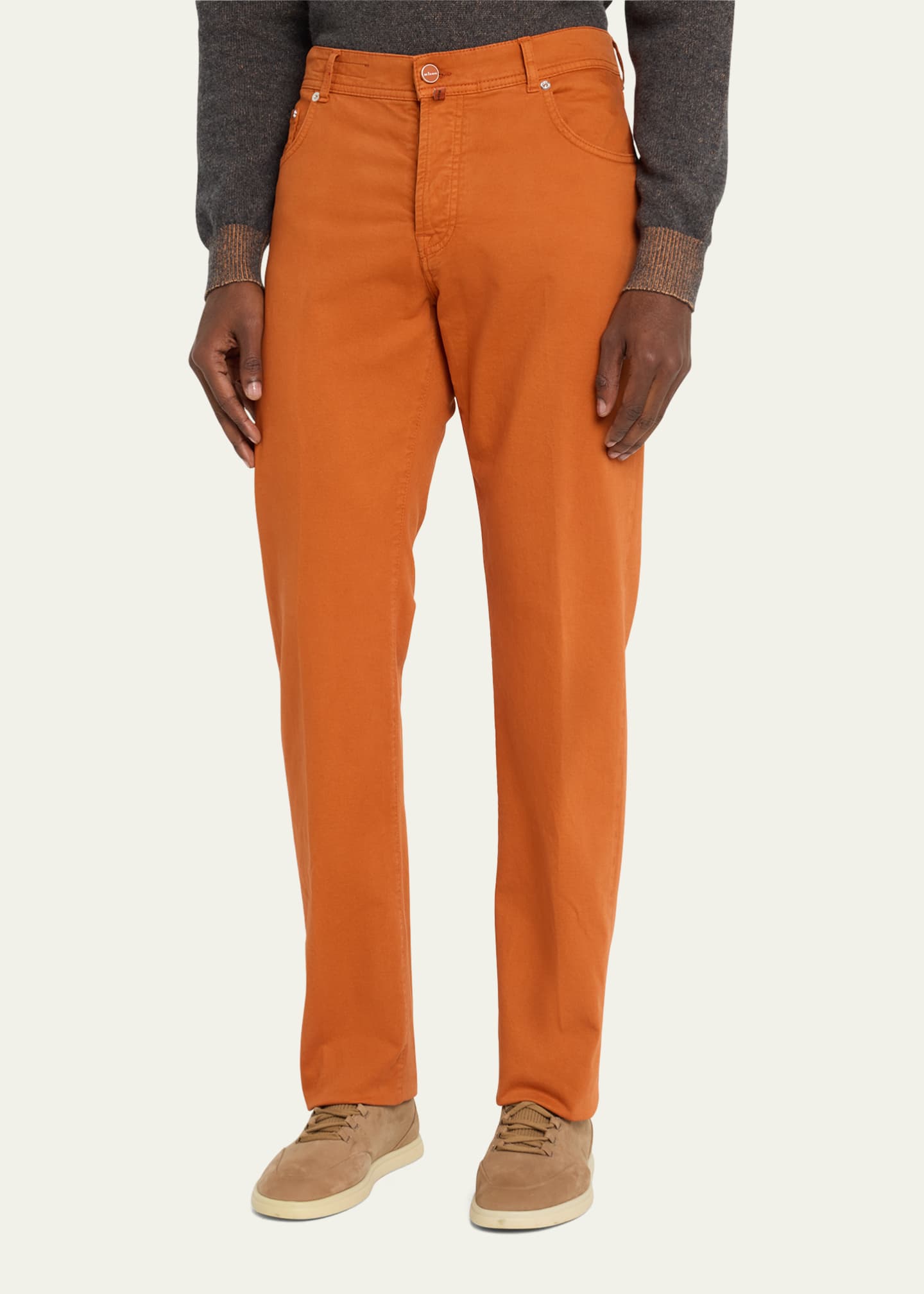 Kiton Men's CottonCashmere 5Pocket Jeans Bergdorf Goodman