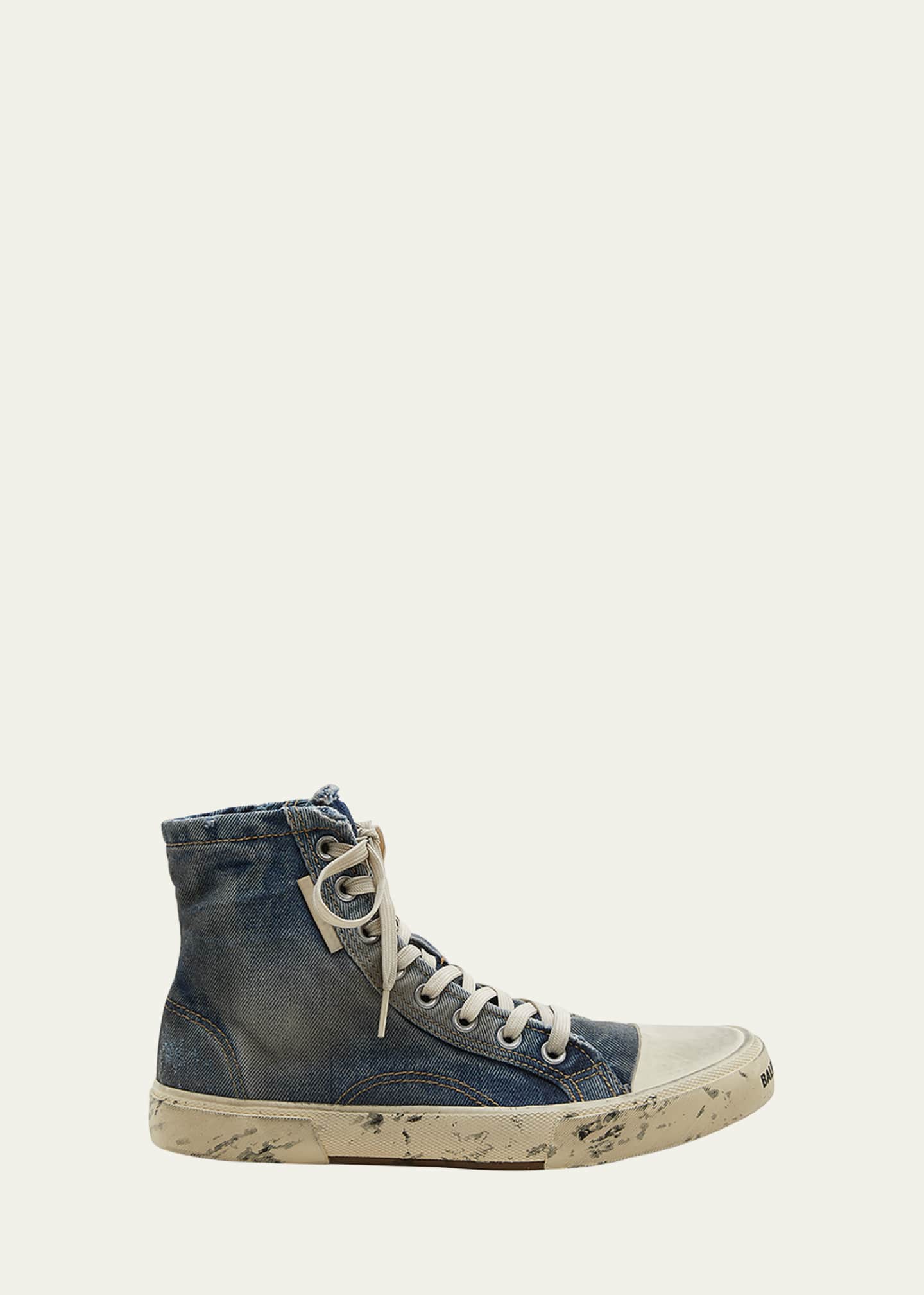 Balenciaga Men s Paris Denim High Top Sneakers