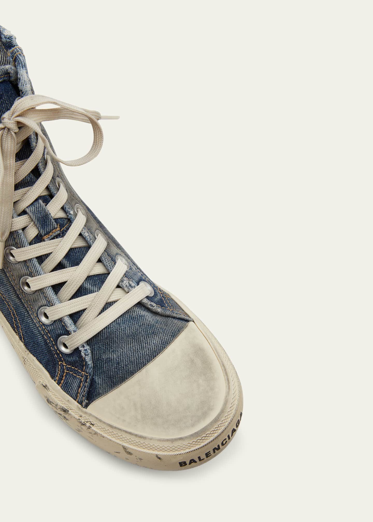 Balenciaga Men s Paris Denim High Top Sneakers Bergdorf Goodman