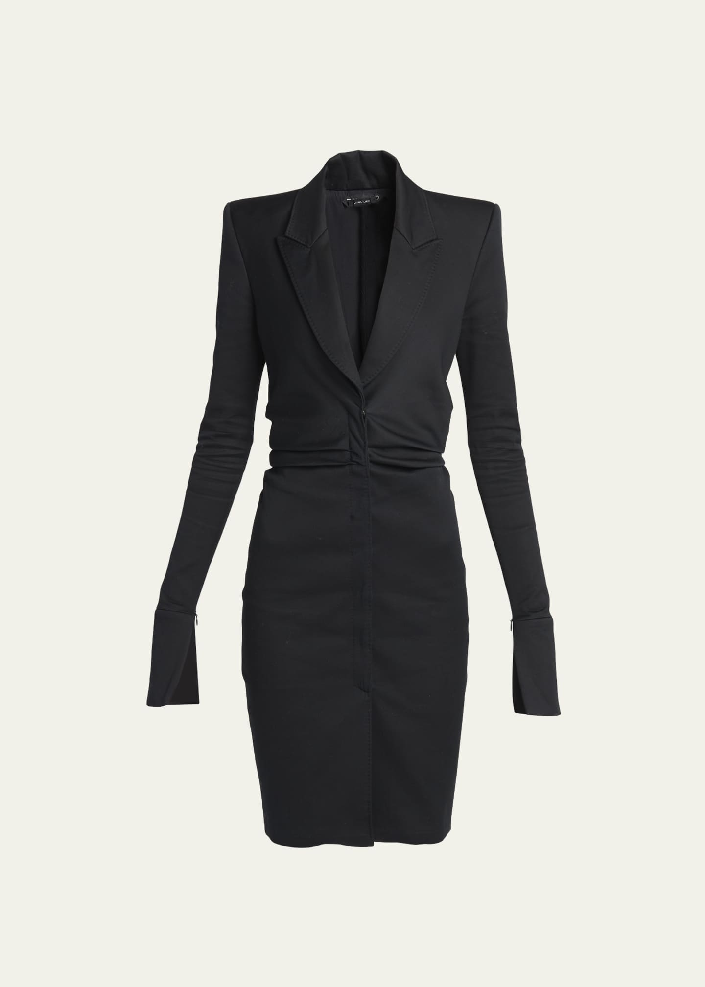 Satin dress with blazer deals