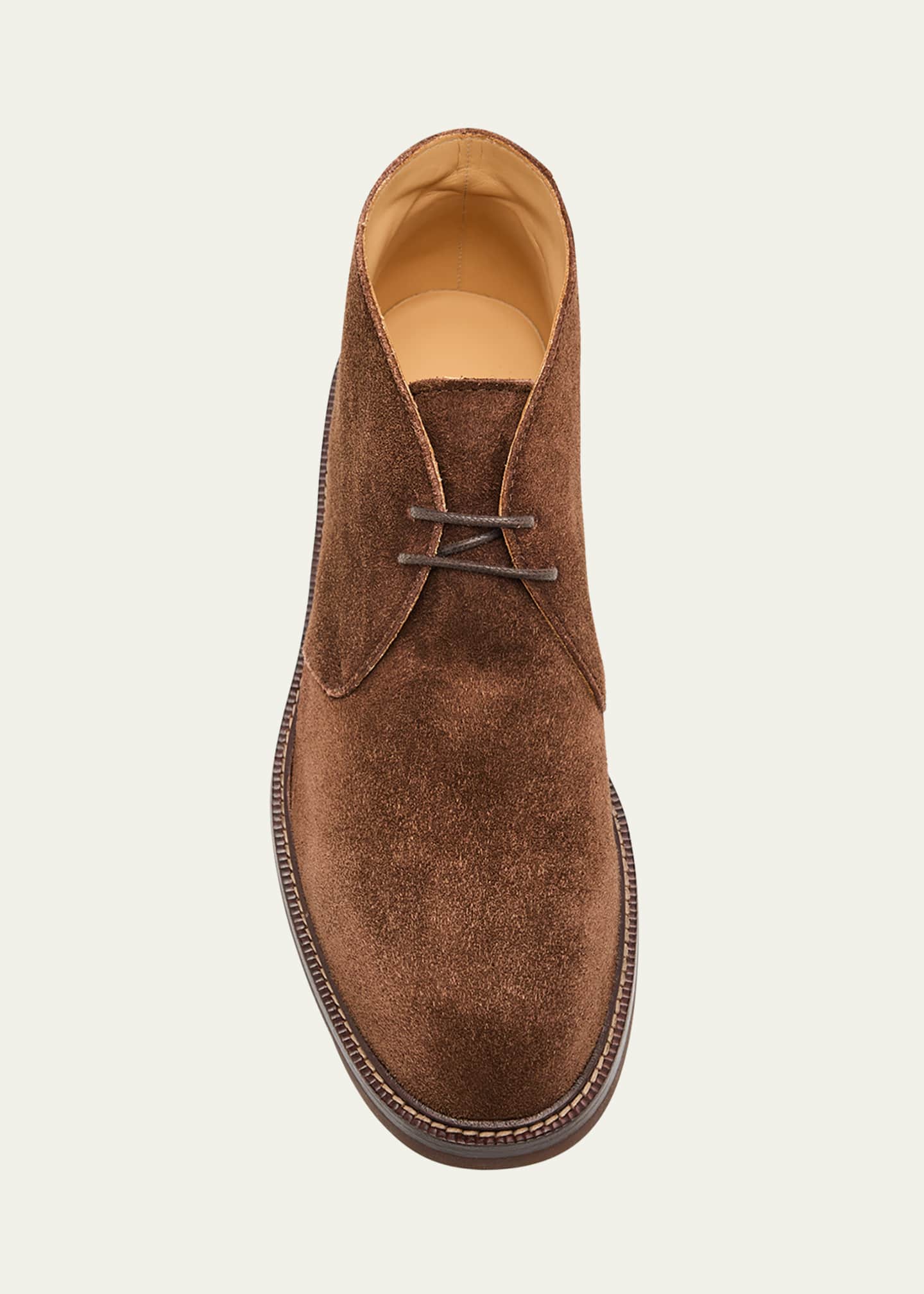 Brunello Cucinelli Men's Suede Flex Sole Chukka Boots
