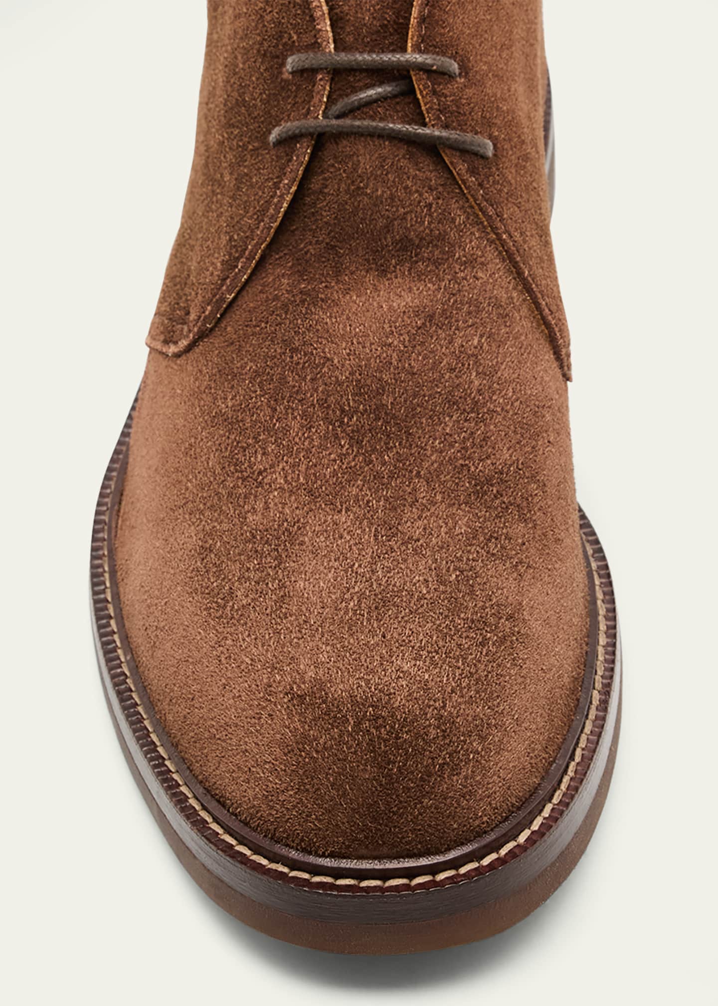 Brunello Cucinelli Men's Suede Flex Sole Chukka Boots Image 5 of 6