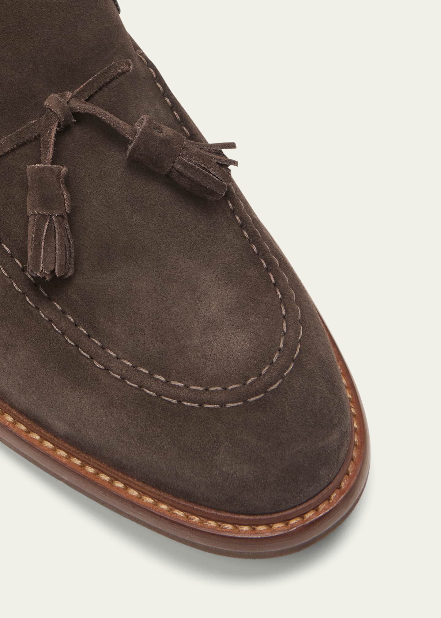 Brunello Cucinelli Men's Suede Tassel Loafers Image 5 of 5
