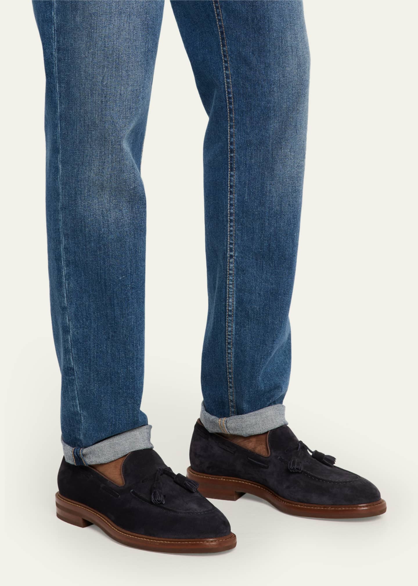 Men's Suede Tassel Loafers