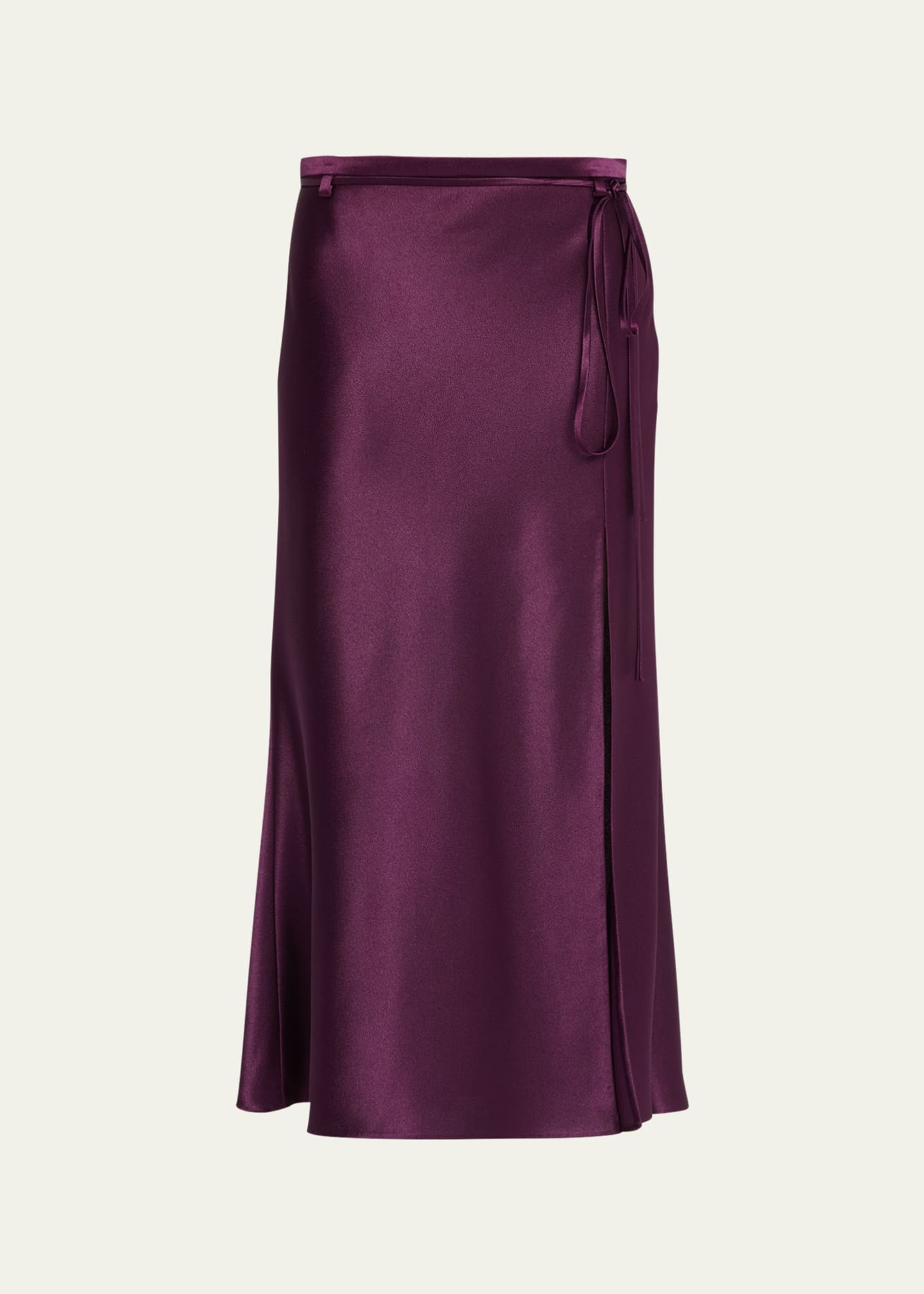 Jason Wu Collection Crepe Satin Slit Midi Skirt Bergdorf Goodman