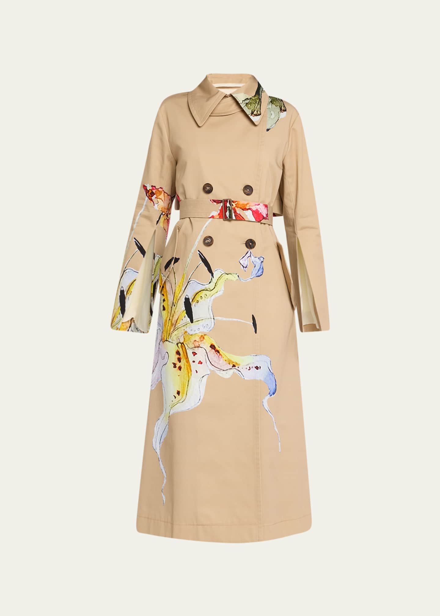 Burberry trench sales coat belt knot