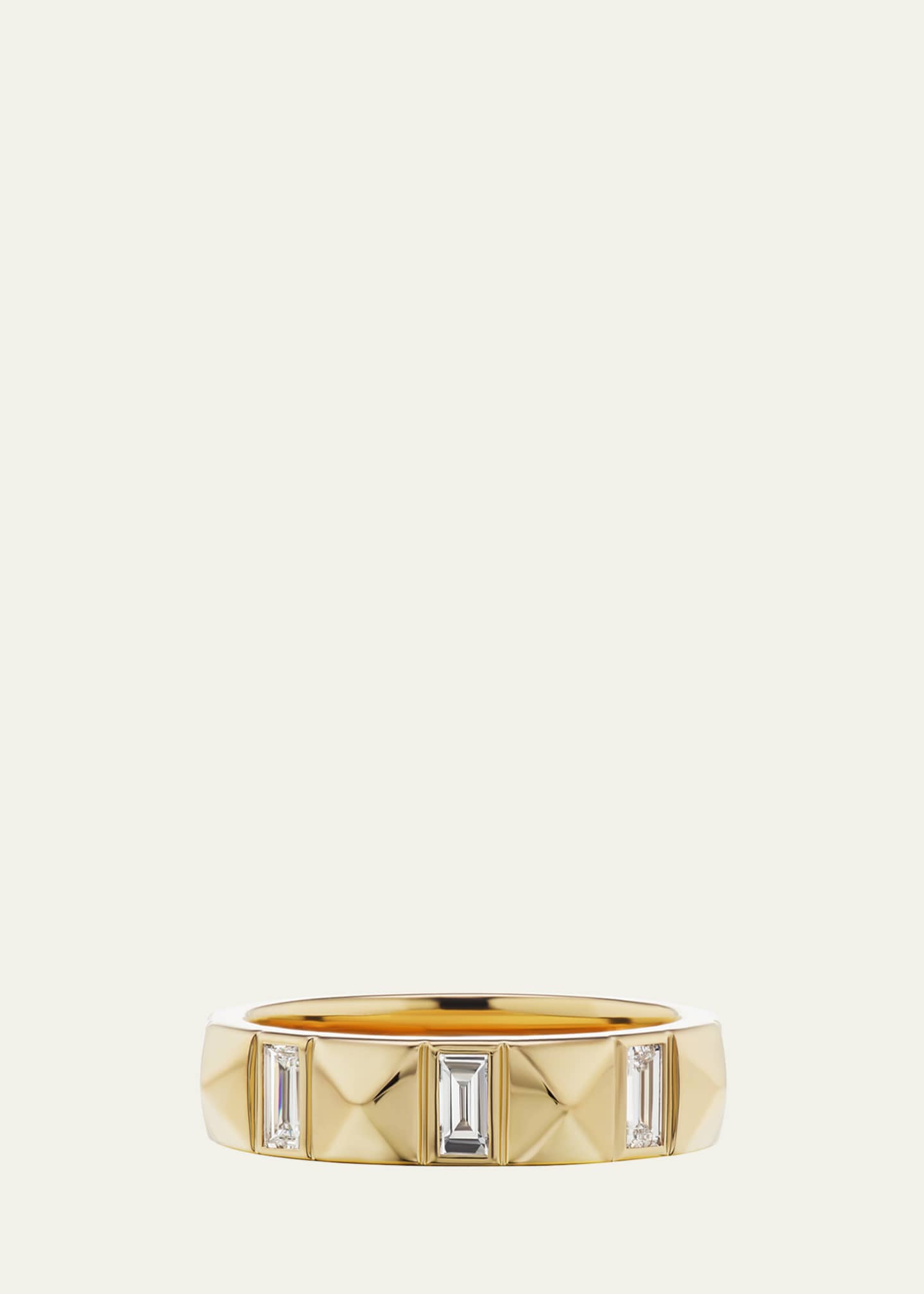 Harwell Godfrey 18K Diamond Pyramid Baguette Band Image 1 of 2