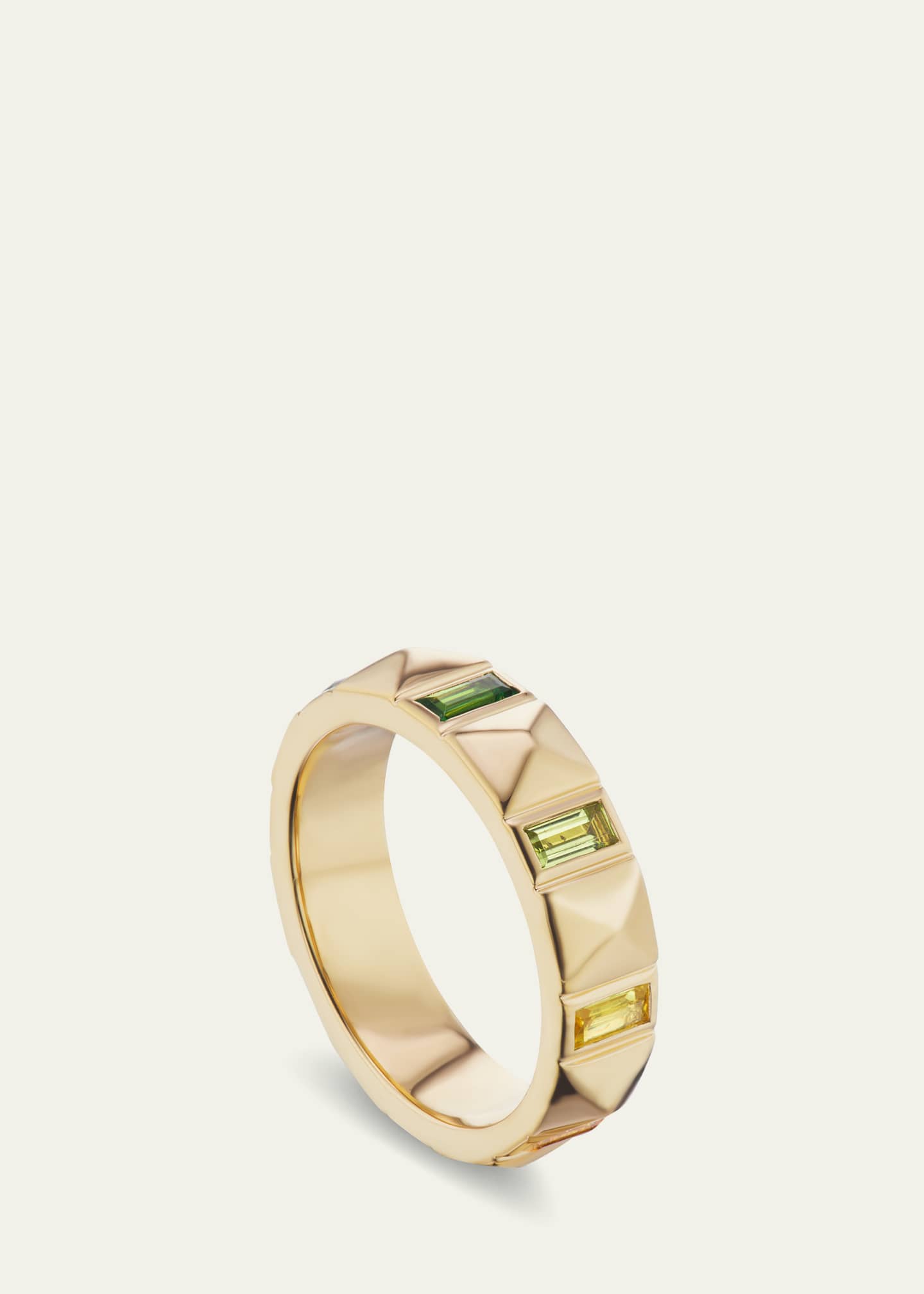 Harwell Godfrey 18K Rainbow Pyramid Baguette Band Image 2 of 2