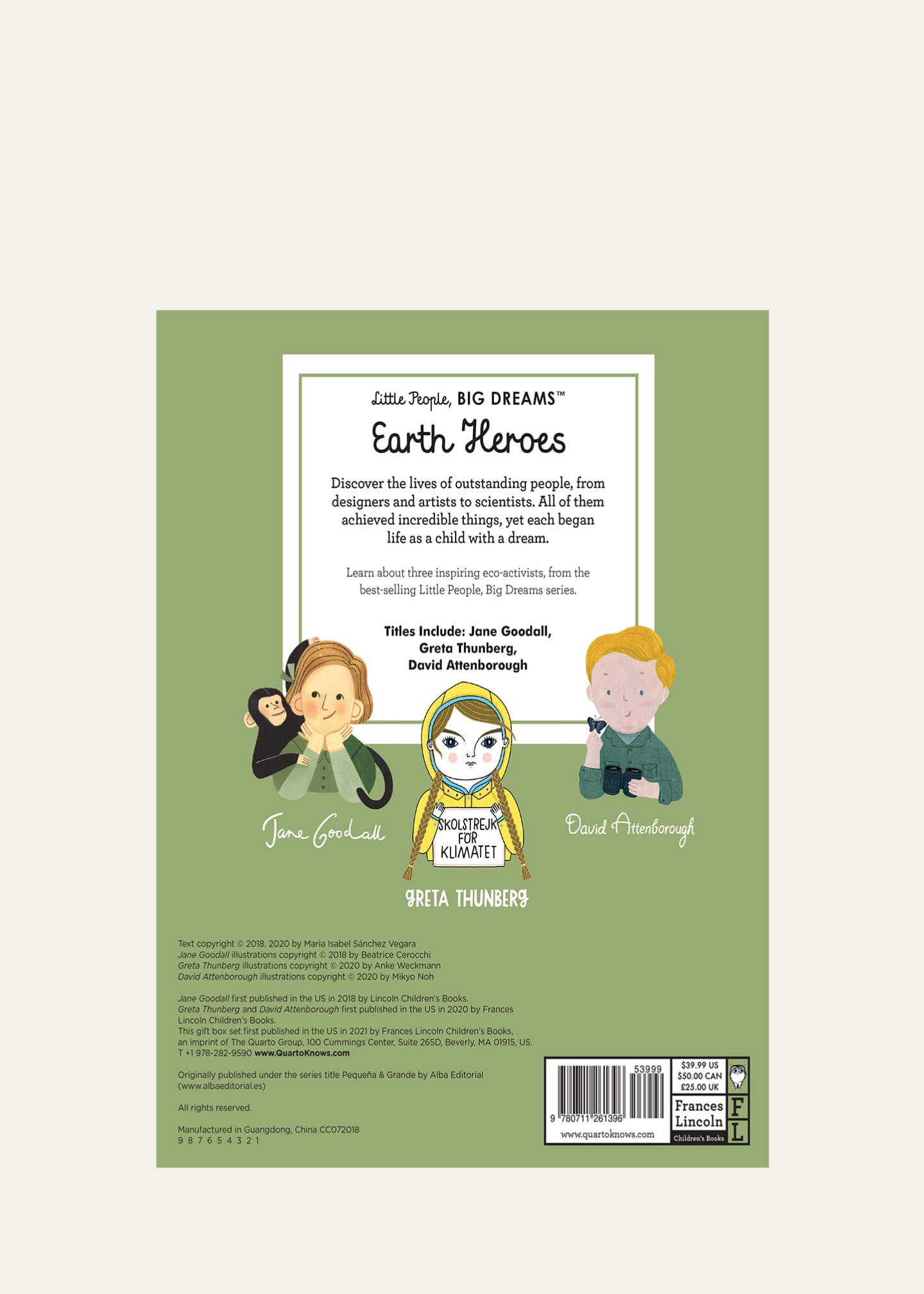 The Quarto Group Kid’s “Little People, Big Dreams: Earth Heroes” 3-Piece Book Set Image 2 of 2