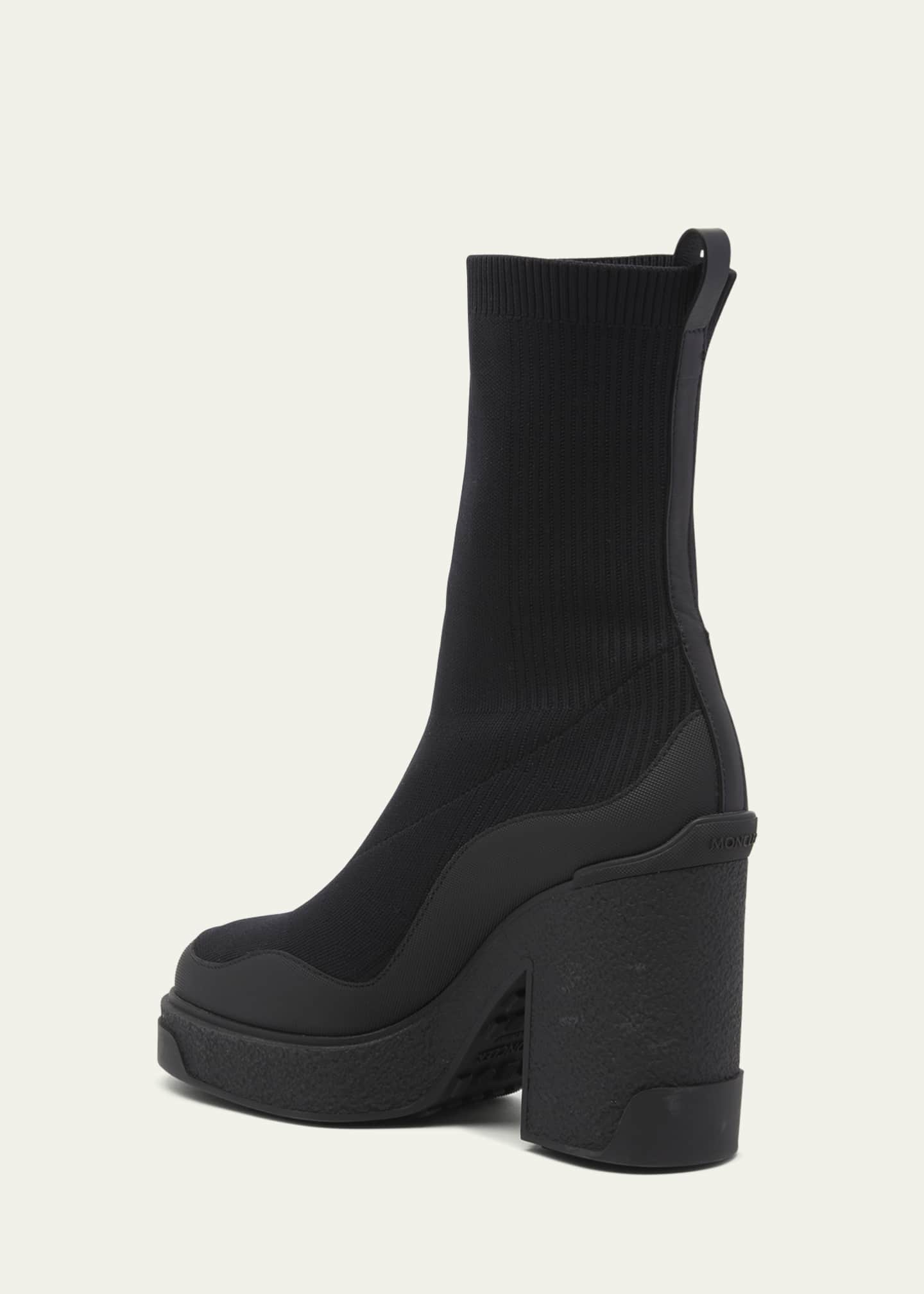 Moncler Splora Pocket Knit Ankle Boots - Bergdorf Goodman