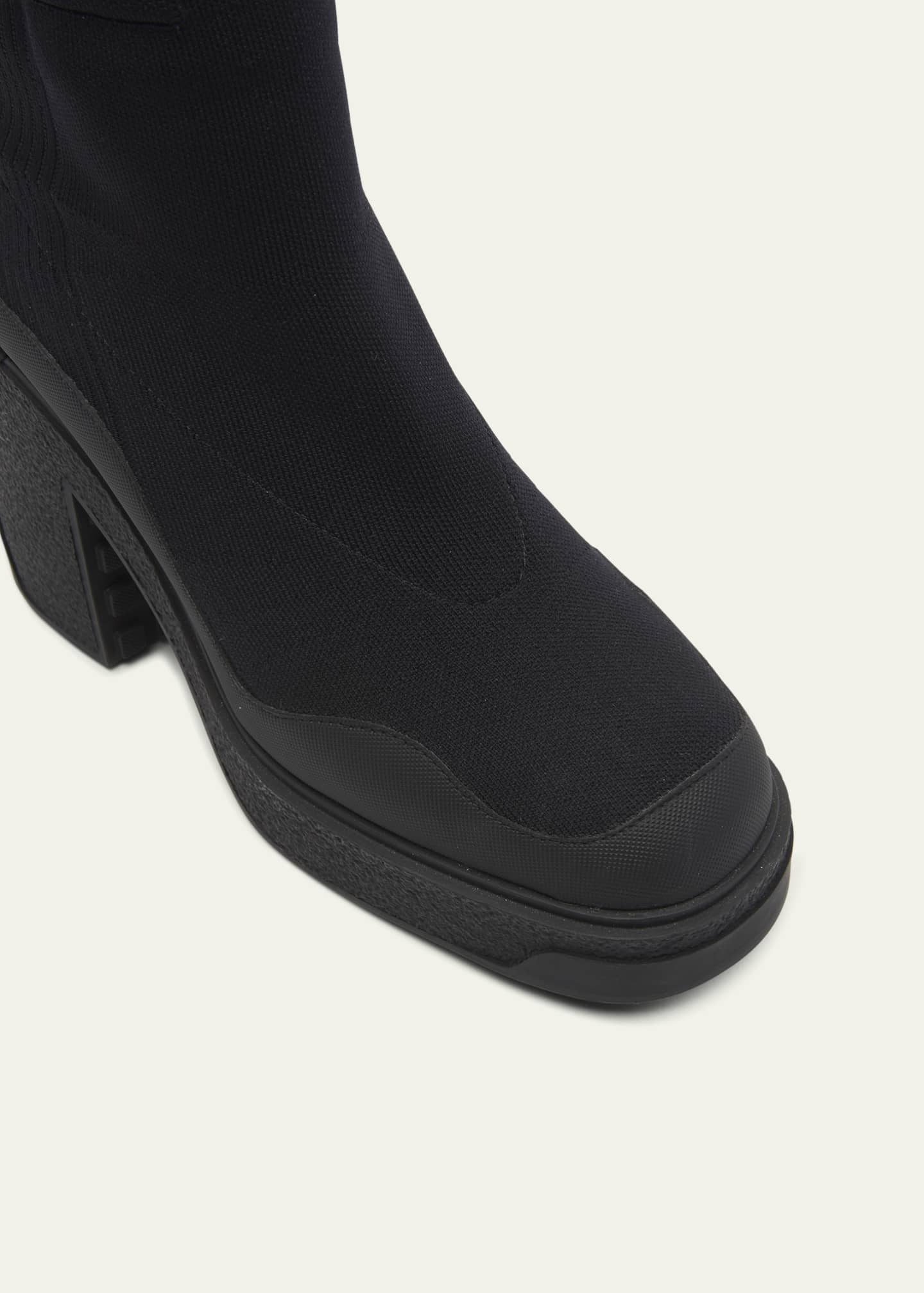 Moncler Splora Pocket Knit Ankle Boots