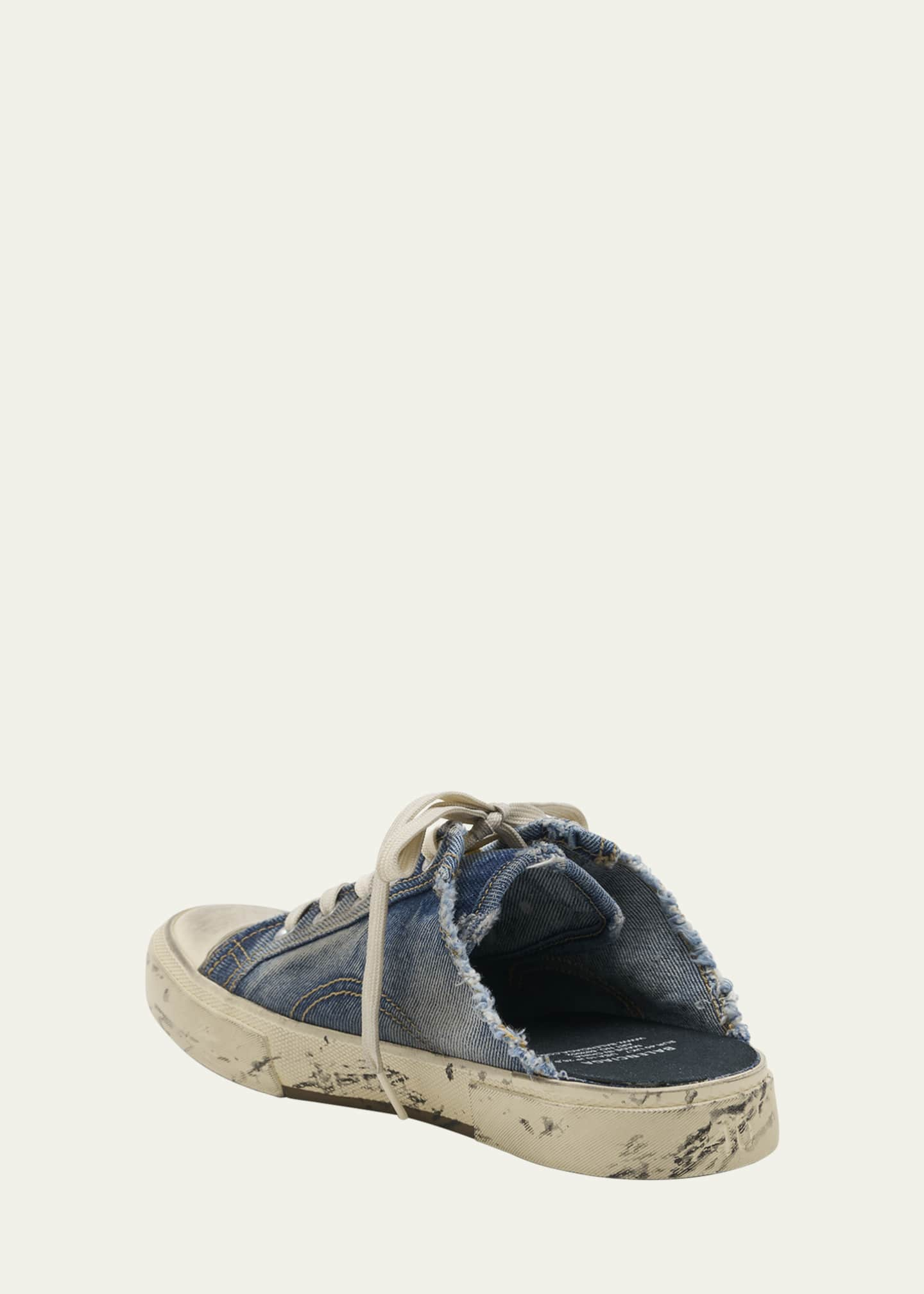 Paris Mule Denim Sneakers in Blue - Balenciaga