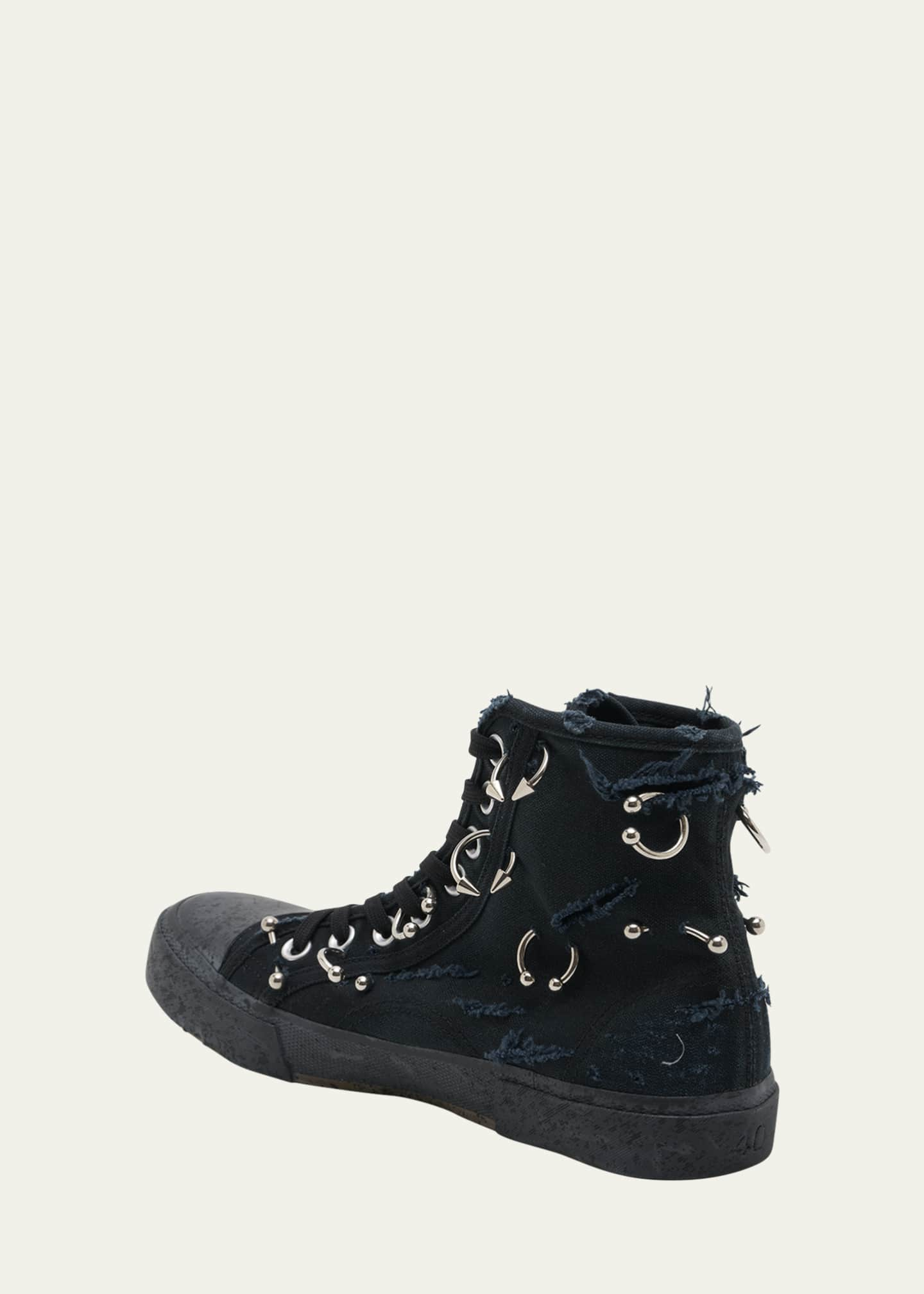 Balenciaga Paris BB Monogram High-Top Sneakers - Bergdorf Goodman