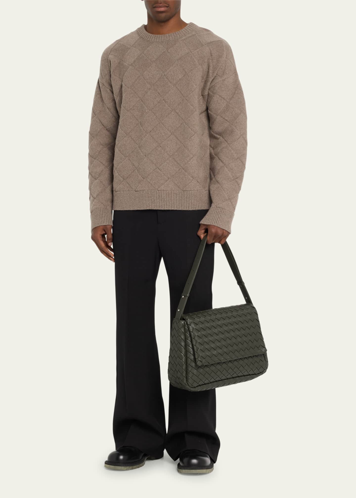 Bottega Veneta Men s Cobble Padded Intrecciato Large Crossbody Bag Bergdorf Goodman