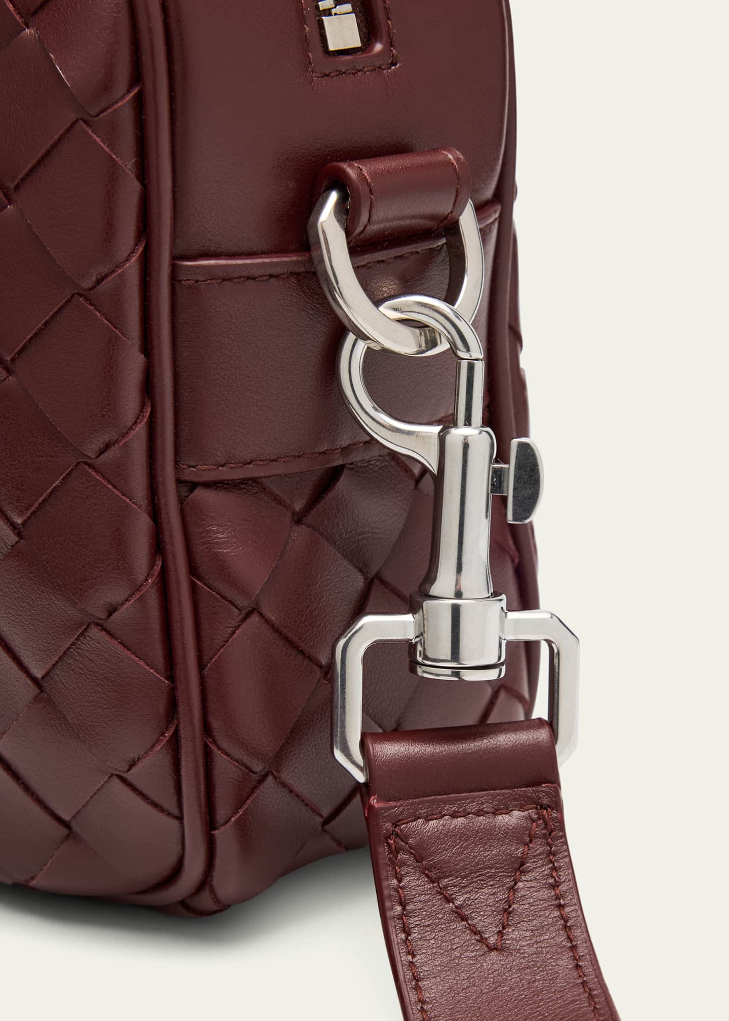 Bottega Veneta Men's Intrecciato Small Crossbody Bag Image 6 of 6