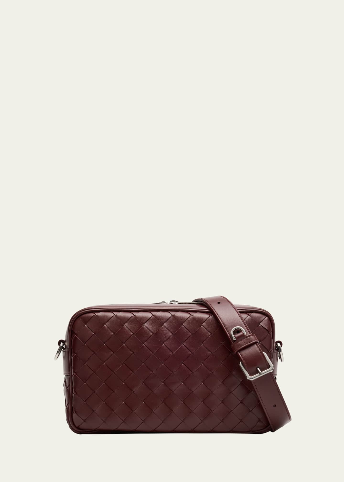 Bottega Veneta Men's Intrecciato Small Crossbody Bag Image 1 of 6