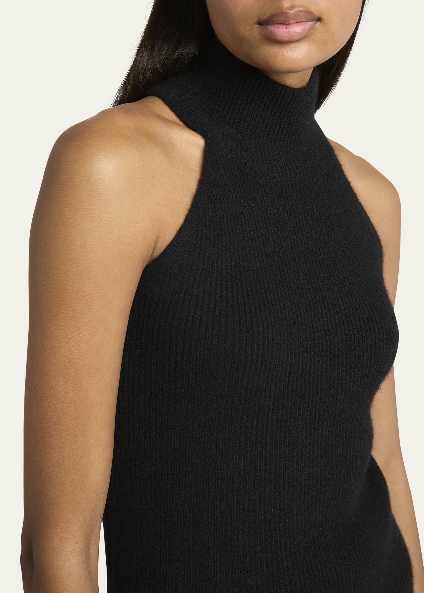 Lisa Yang Freya Cashmere Short-Sleeve Turtleneck Sweater - Bergdorf Goodman