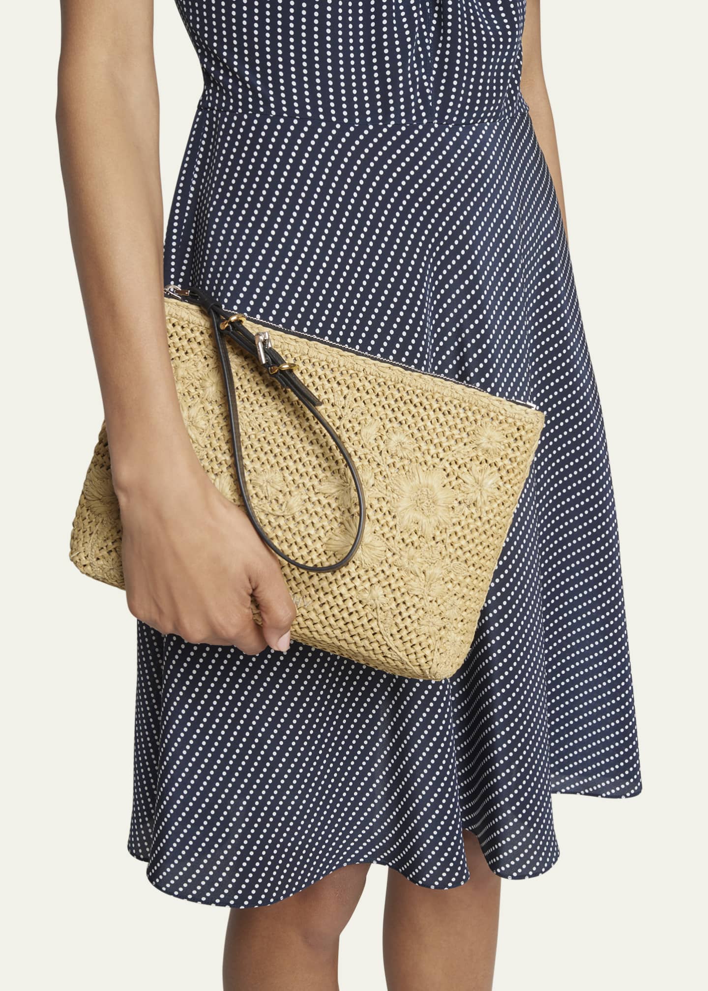 raffia clutch bag