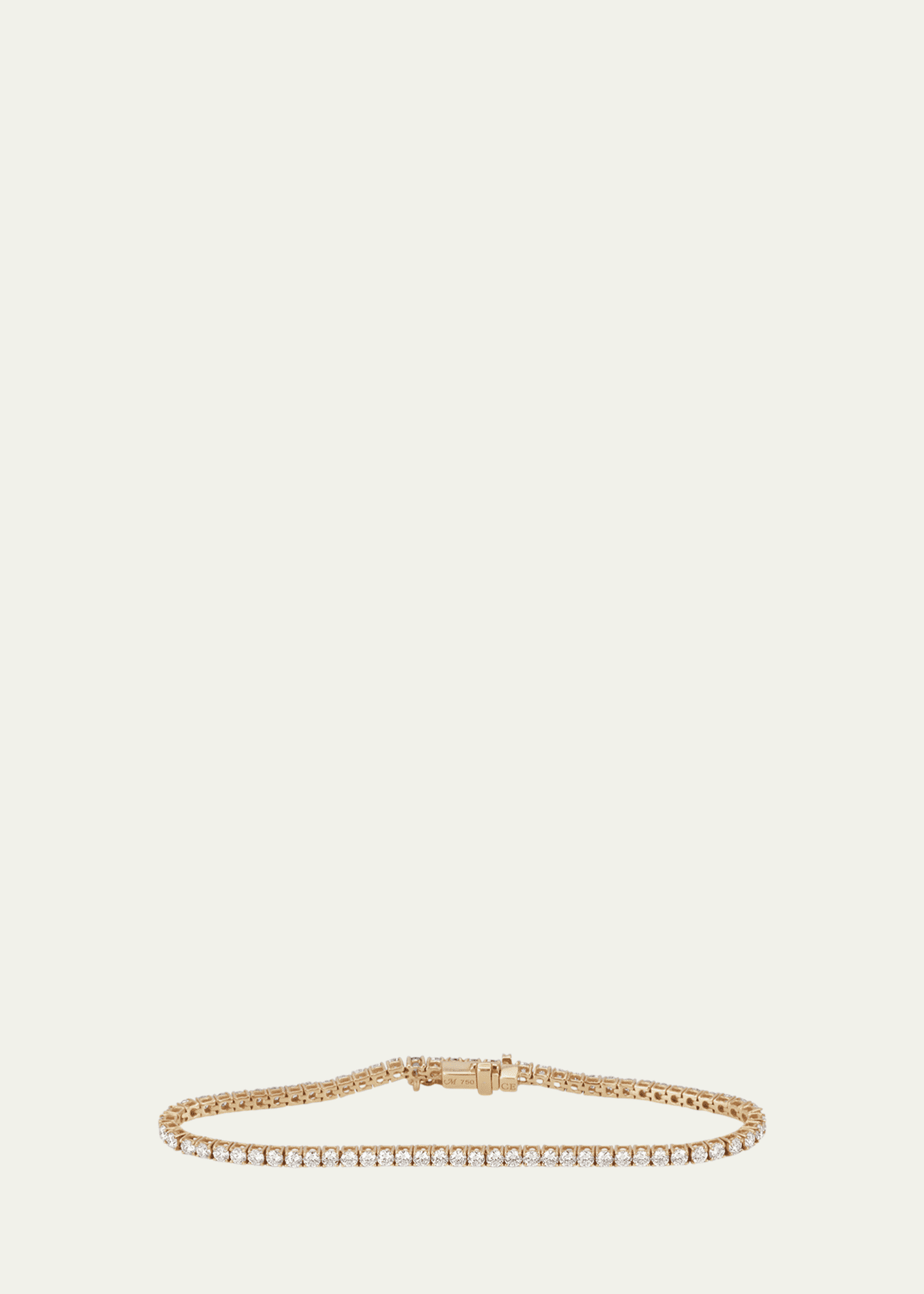 Monica Rich Kosann Bezel-Set Diamond Tennis Bracelet Image 1 of 4