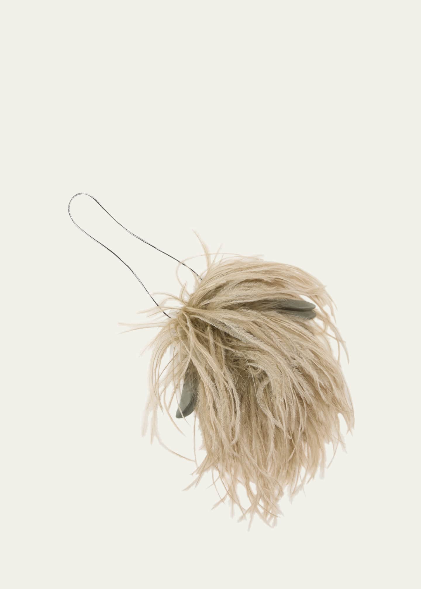 Ostrich feather brooch store