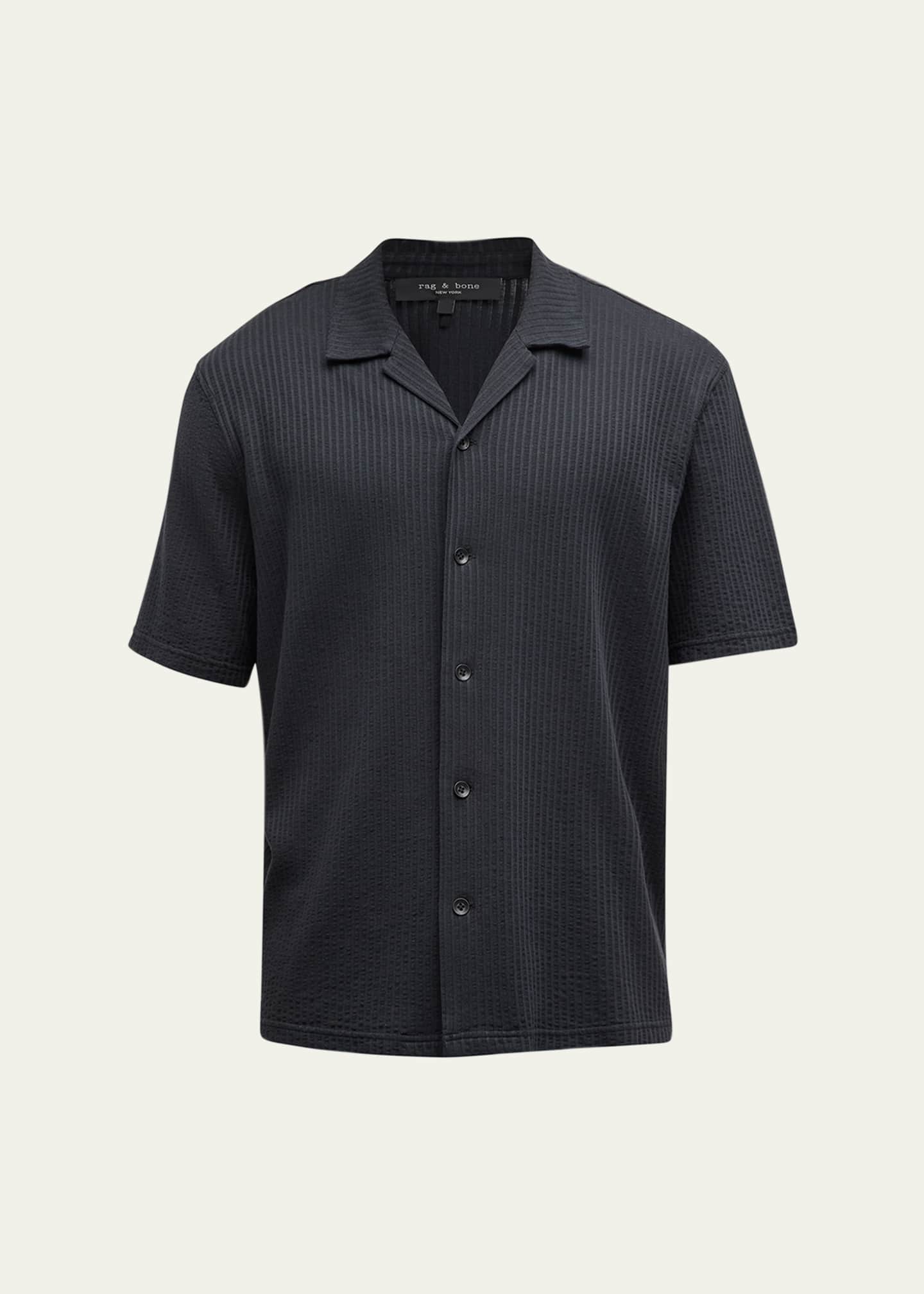 Rag & Bone Men's Avery Seersucker Camp Shirt Image 1 of 5