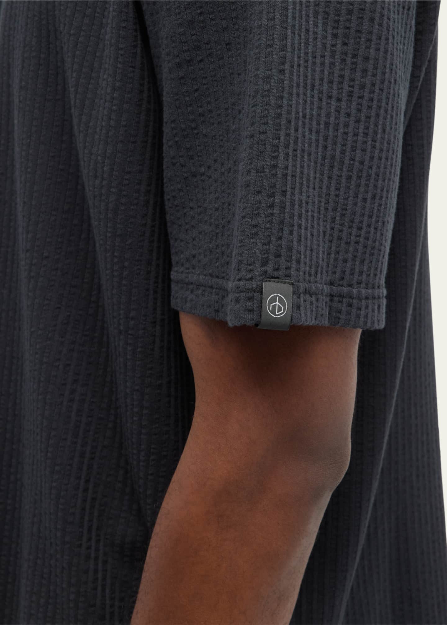 Rag & Bone Men's Avery Seersucker Camp Shirt Image 5 of 5