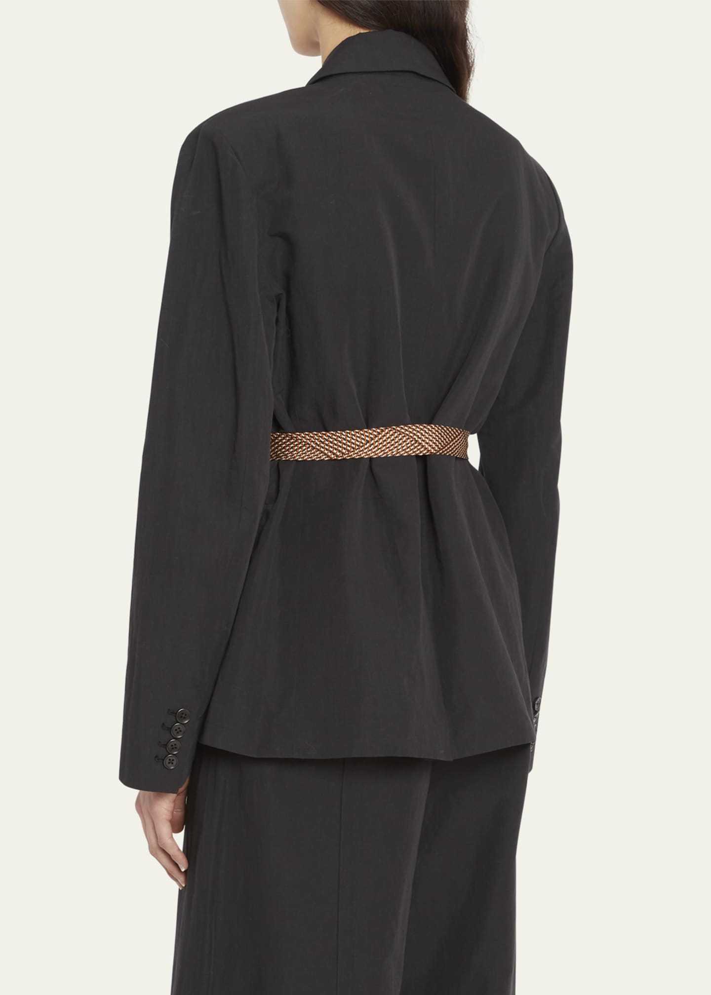 Ulla Johnson Ellery Suiting Jacket with Scarf Belt Bergdorf Goodman