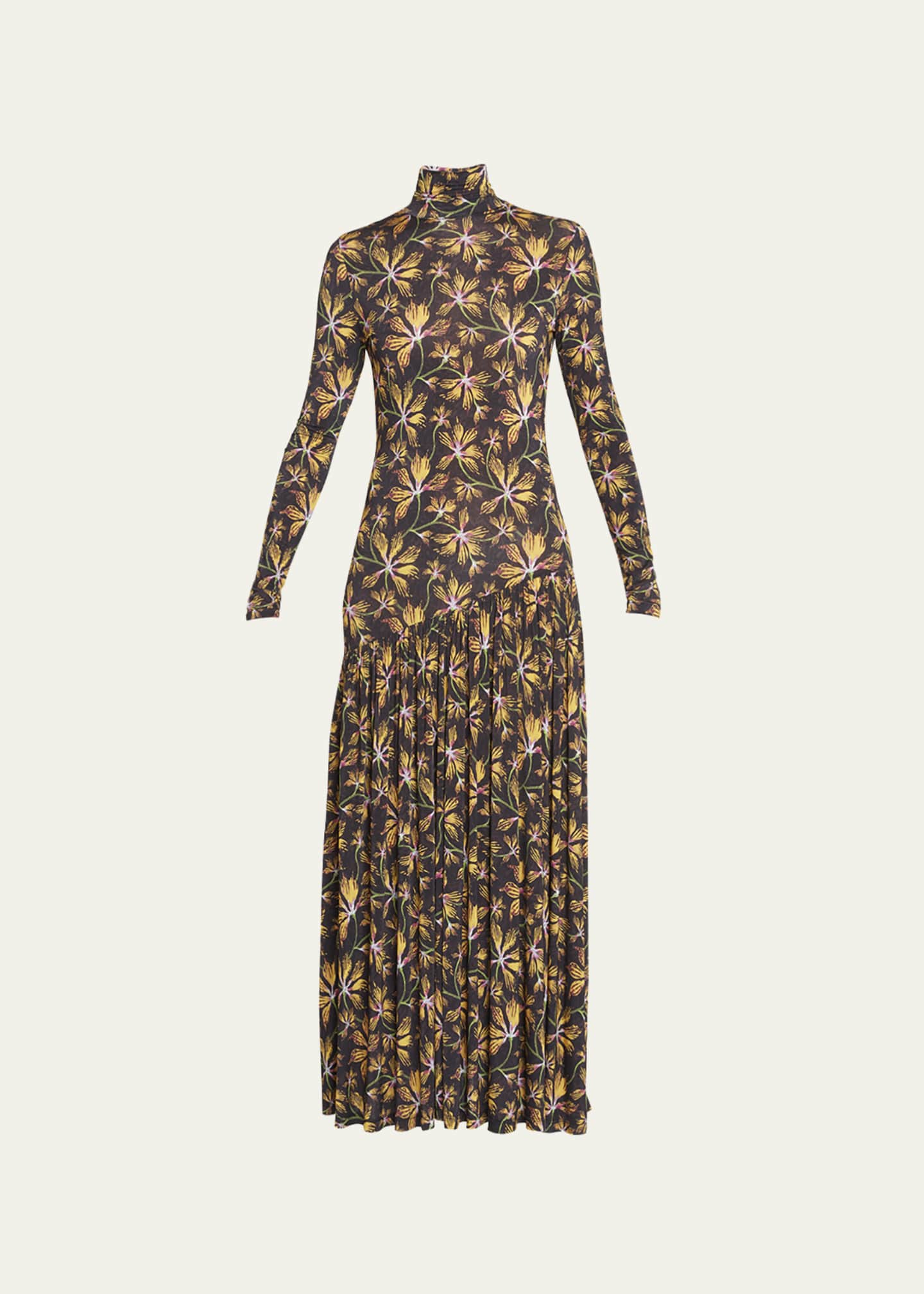 Ulla Johnson Fernanda Floral Jersey Maxi Dress Size M - Pre-owned