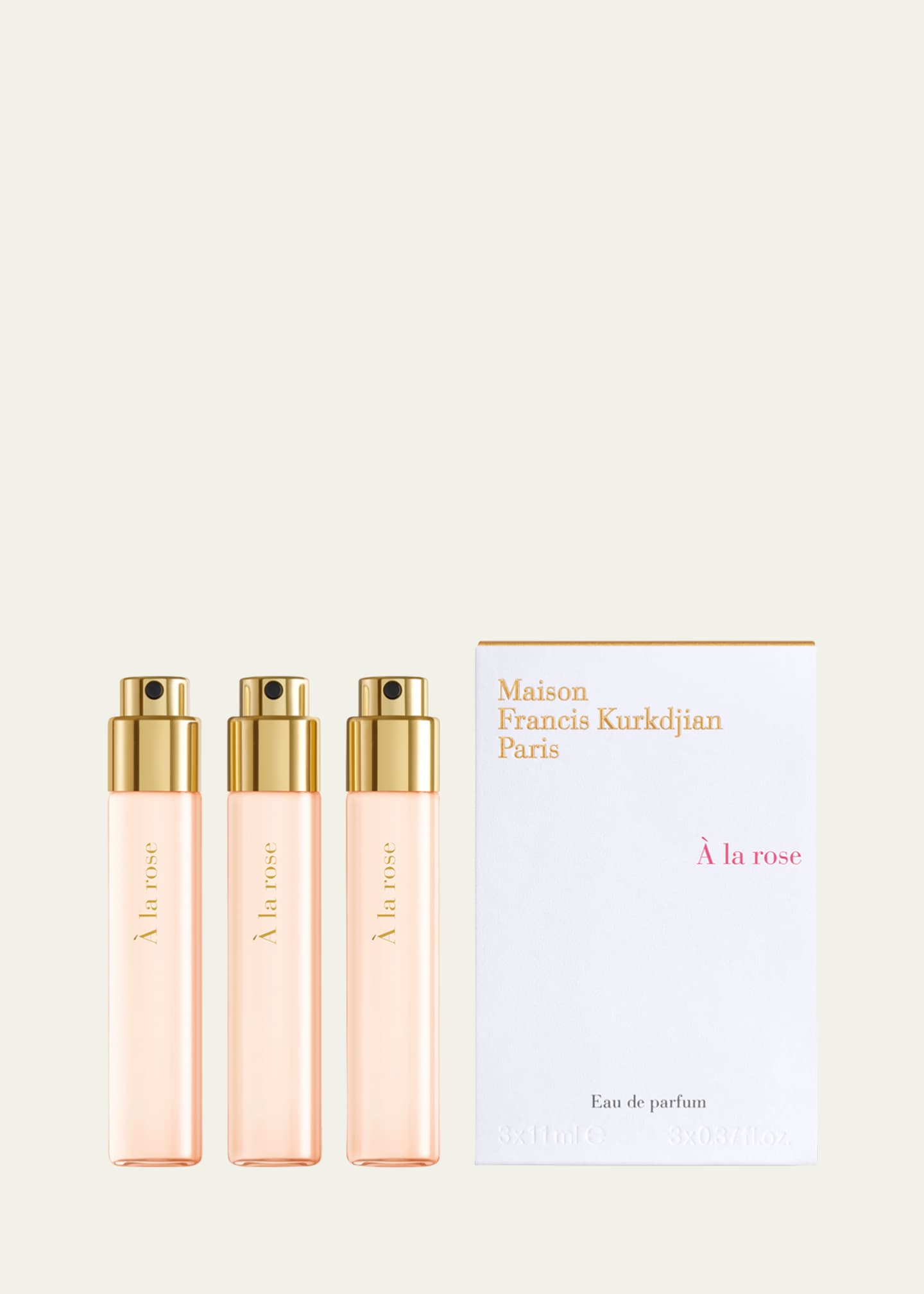 Maison Francis Kurkdjian À la Rose Eau de Parfum, 3 x 0.37 oz. Image 2 of 2